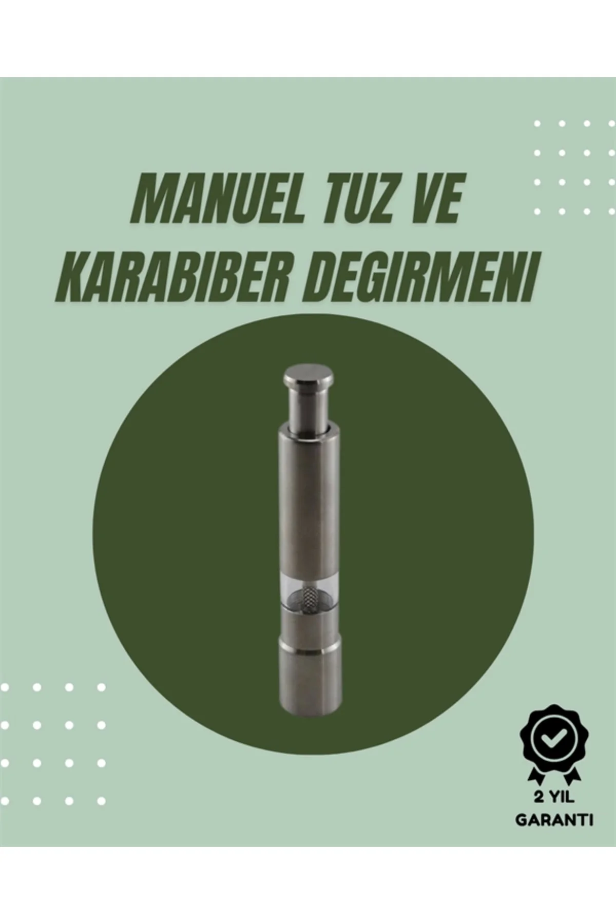 Orta Boy Kararbiber ve Tuz Öğütücü – Kolay Kullanım, Şık Tasarım