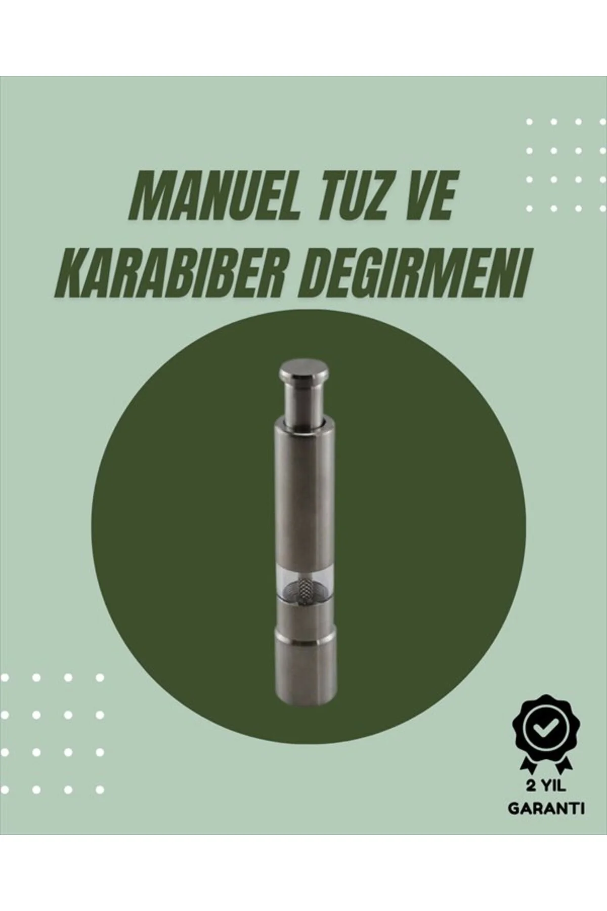 Orta Boy Kararbiber ve Tuz Öğütücü – Kolay Kullanım, Şık Tasarım