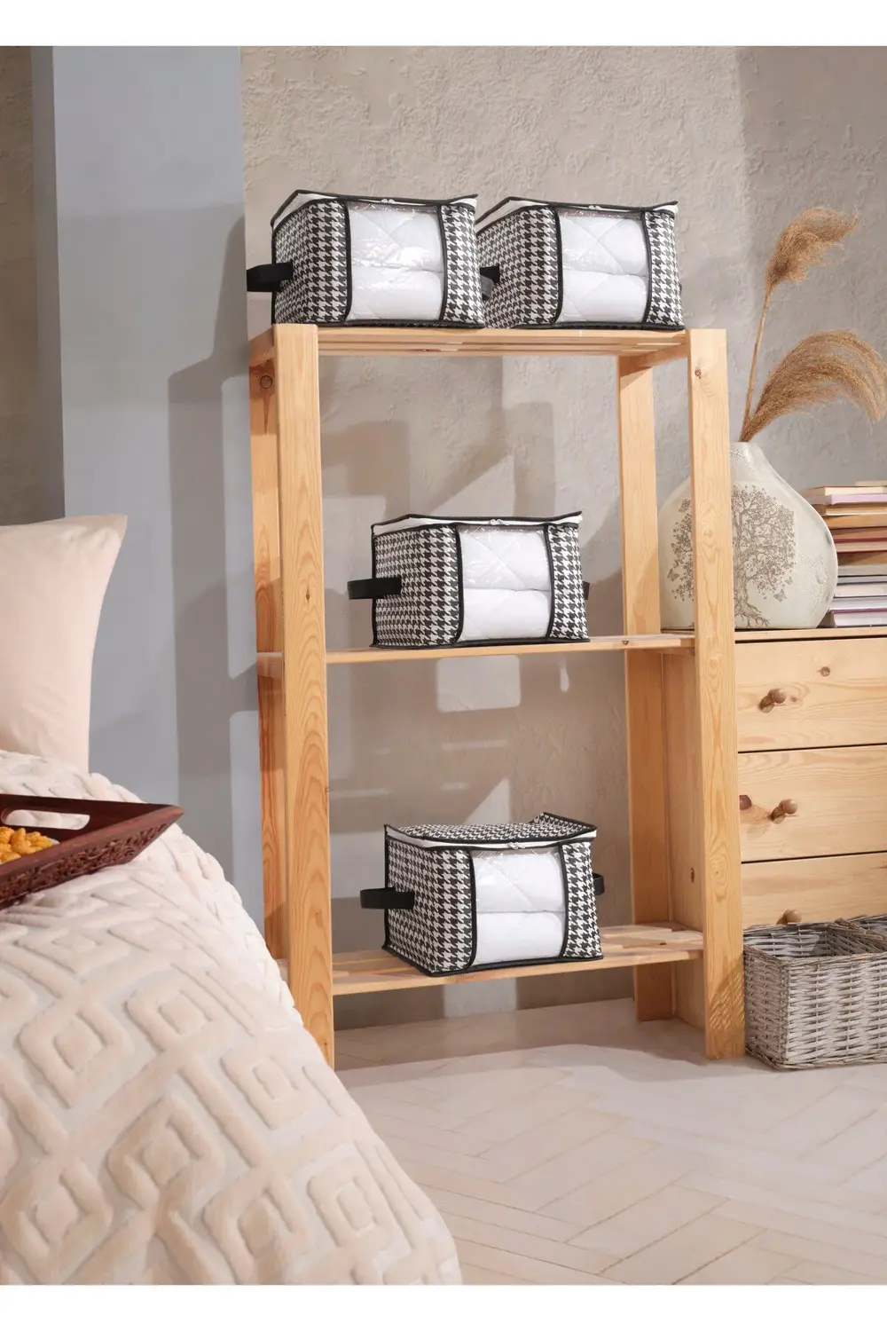 Orta Boy Lüks Pencereli Kazak-pike-battaniye Hurcu Dolap Düzenley