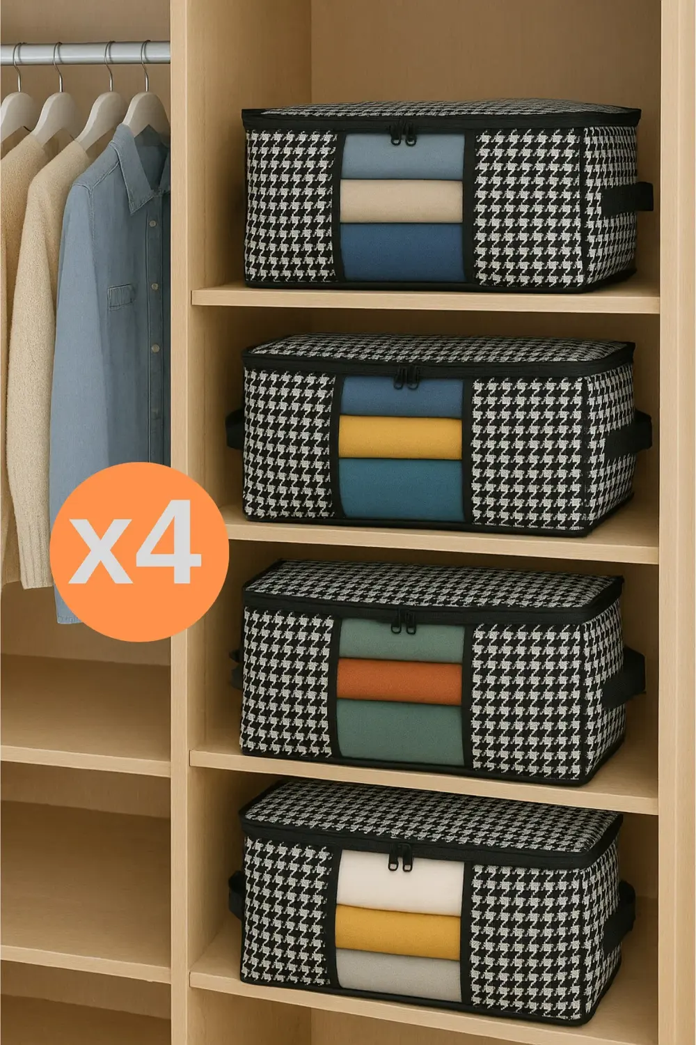 Orta Boy Lüks Pencereli Kazak-pike-battaniye Hurcu Dolap Düzenley