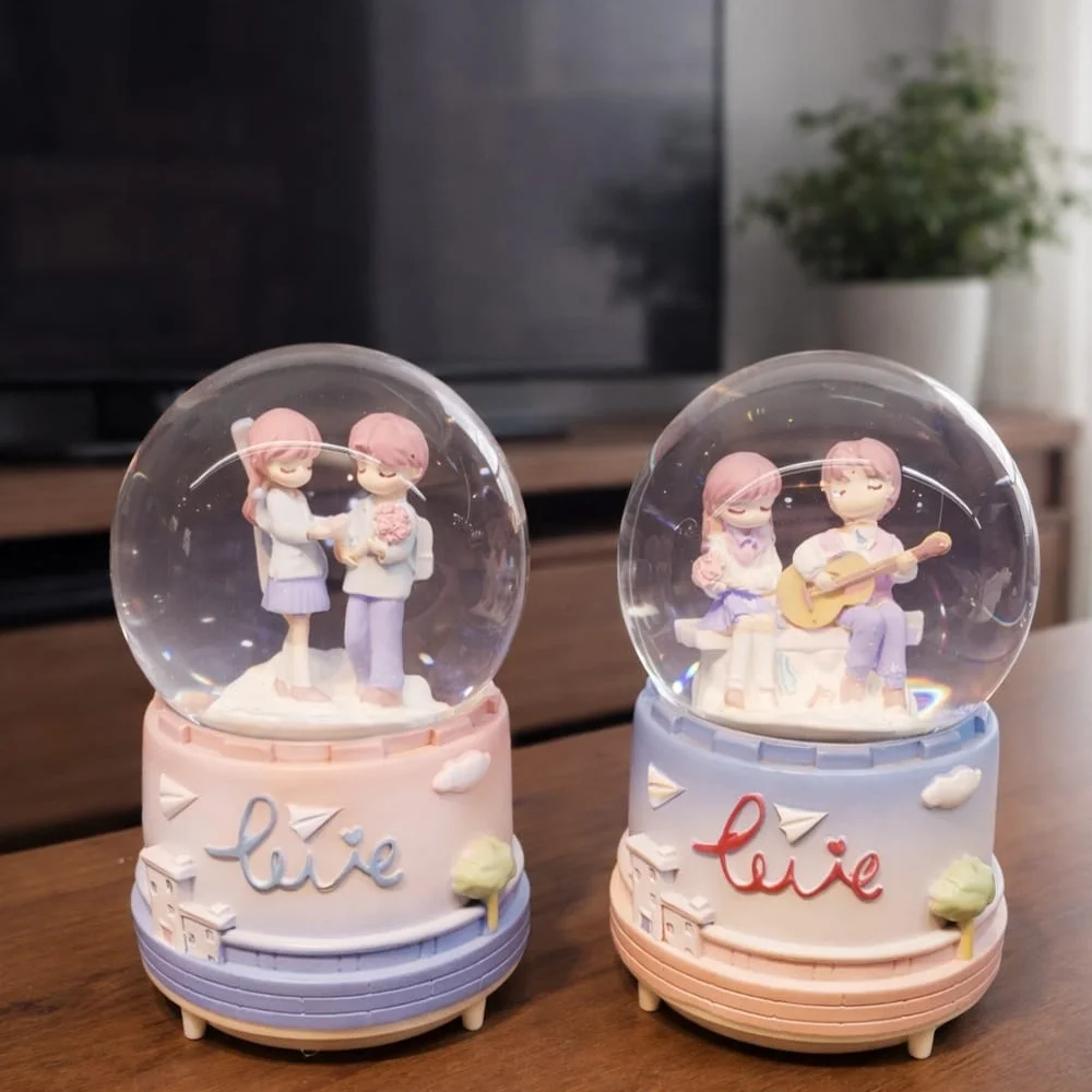Orta Boy Romantik Çift Temalı Kar Küresi Fiyatı, Yorumları ve Özellikleri