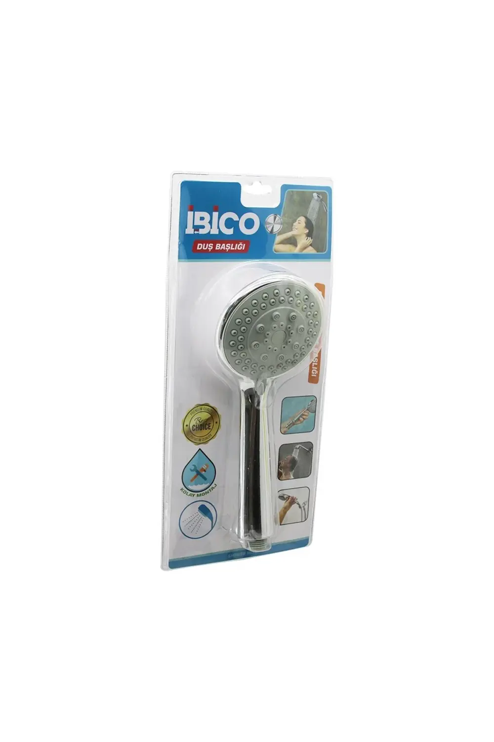 Orta Boy Yuvarlak - Bombeli̇ =9.7cm DuşBaşlik Kademeli̇ Vakumlu K