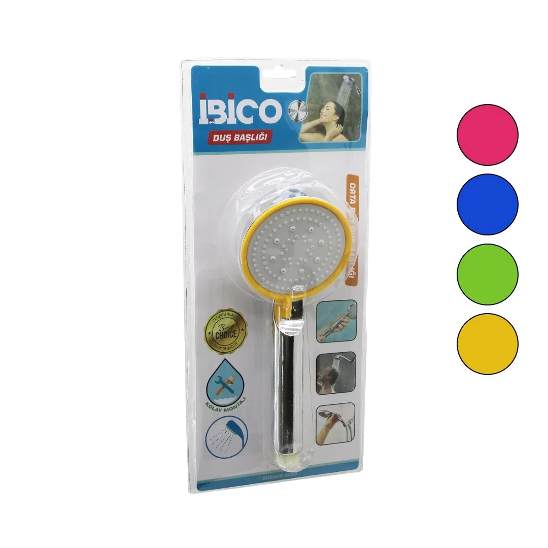 Orta Boy Yuvarlak=8.7cm Duş Başlık Kademeli Vakumlu Krom Gövde-renk.kenar-beyaz Zeminsap:14cm Bx40 Fiyatı, Yorumları ve Özellikleri