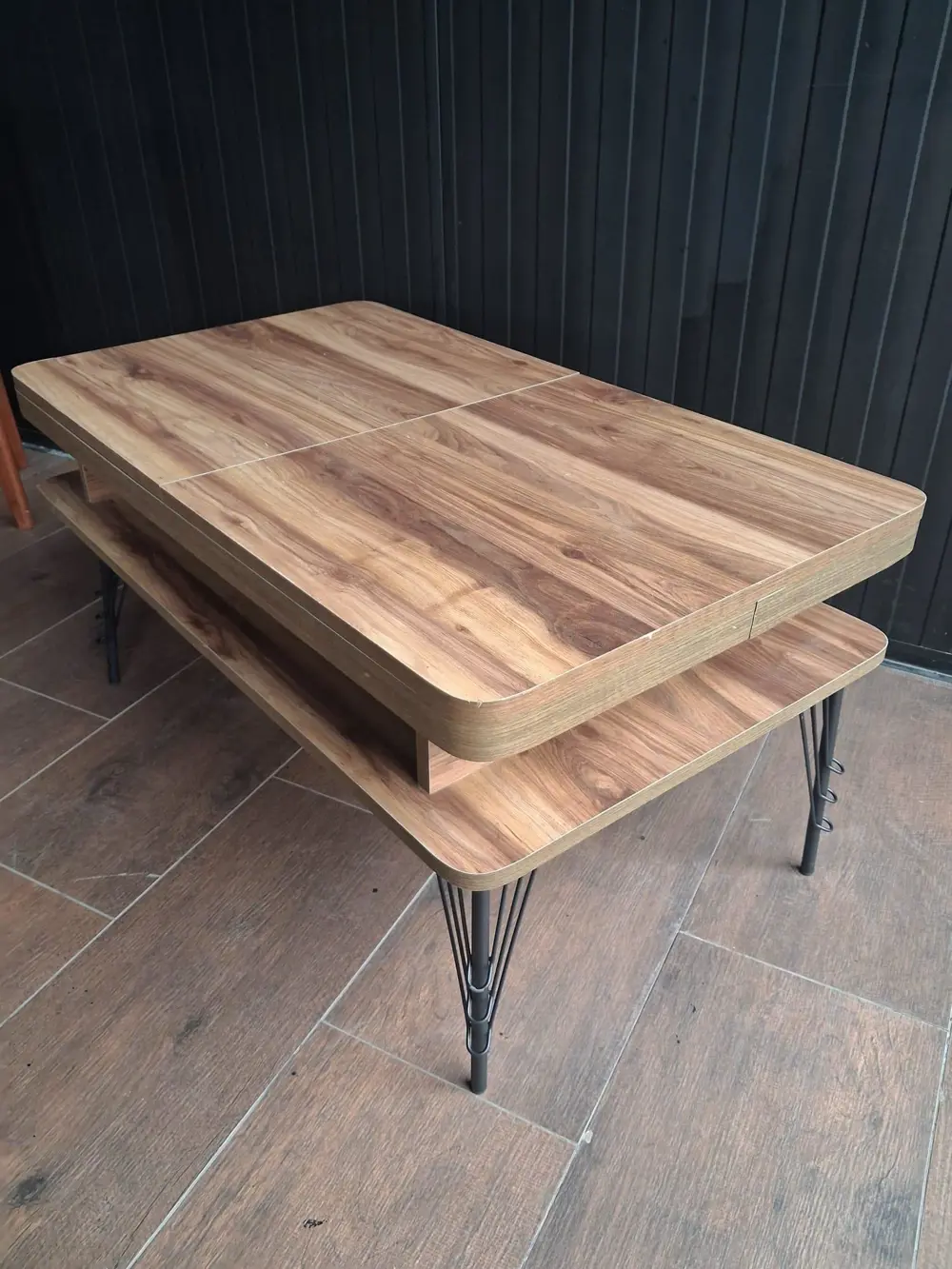 Orta Satranç Sehpa Eym 90557 Metal Ayak 1 Sınıf Suntalam  Üst Tab