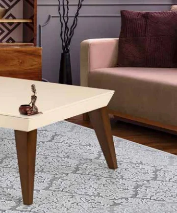 Orta Sehpa 11773 OSM Piramit Model Krem Ceviz Kayın RETRO ayak De