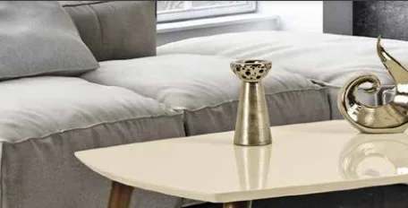 Orta sehpa 11781 OSM OVAL Kayın Retro Ayak Krem Ceviz Tabla Kutu 