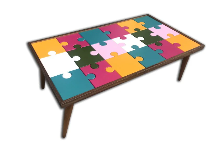 Orta Sehpa 13623 Puzzle Bulmaca Kayın Retro Ayak Üstü cam Çocuk gelişimine Destek Fiyatı, Yorumları ve Özellikleri