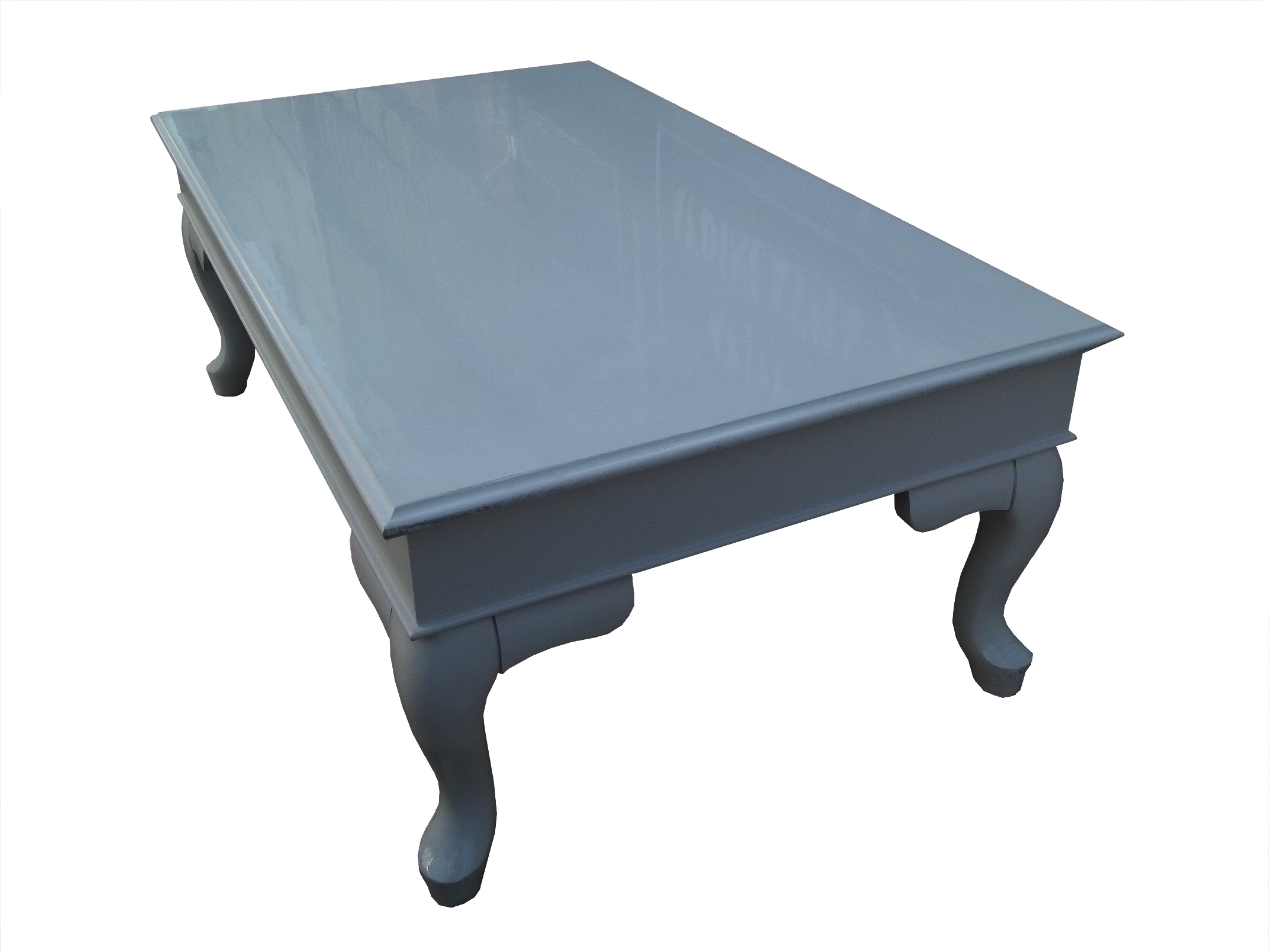 Orta sehpa 13746 Denonto Klasik Kayın ASLAN ayak Parlak GRİ MDF t