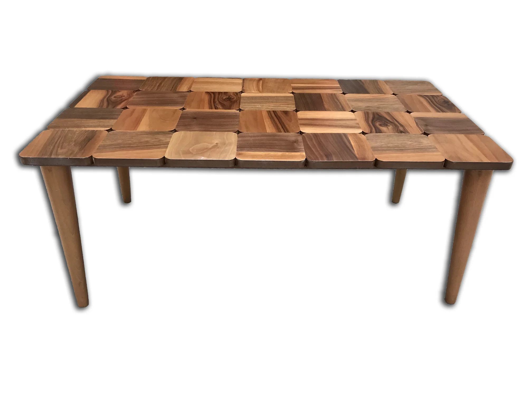 Orta sehpa 13790 KARELİ Tabla MODEL Kayın Retro Ayak Parlak Ceviz