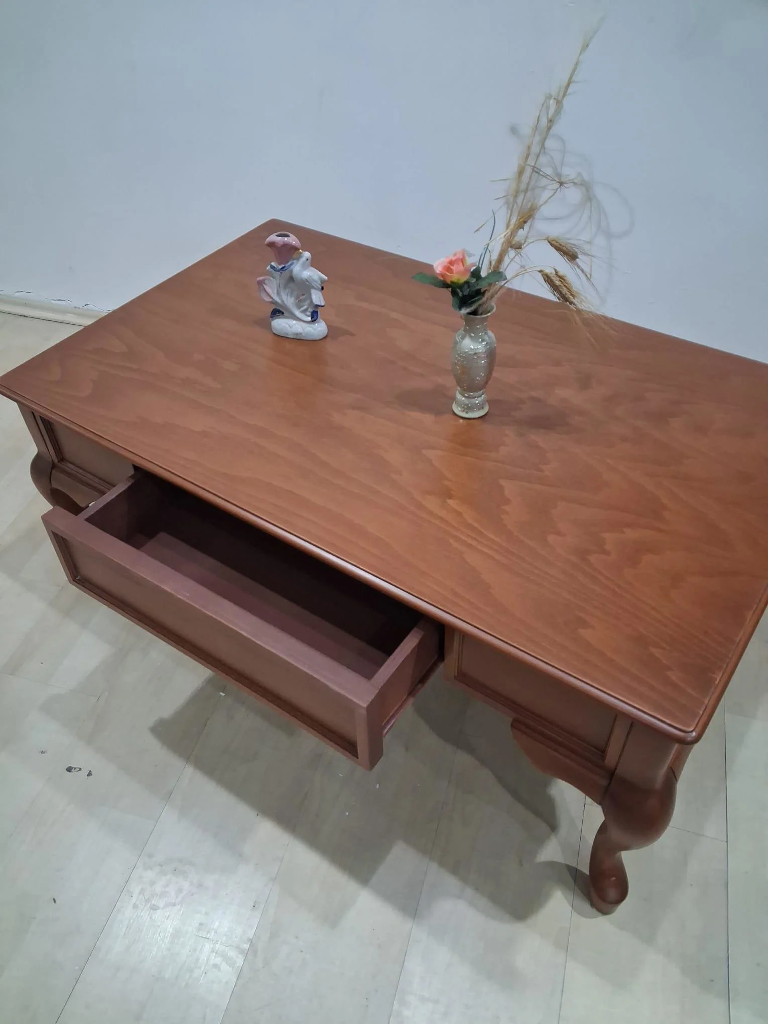 Orta Sehpa 18524 Klasik Model Kayın Aslan Ayak MDF Tabla ceviz Natüre El Yapım Fiyatı, Yorumları ve Özellikleri