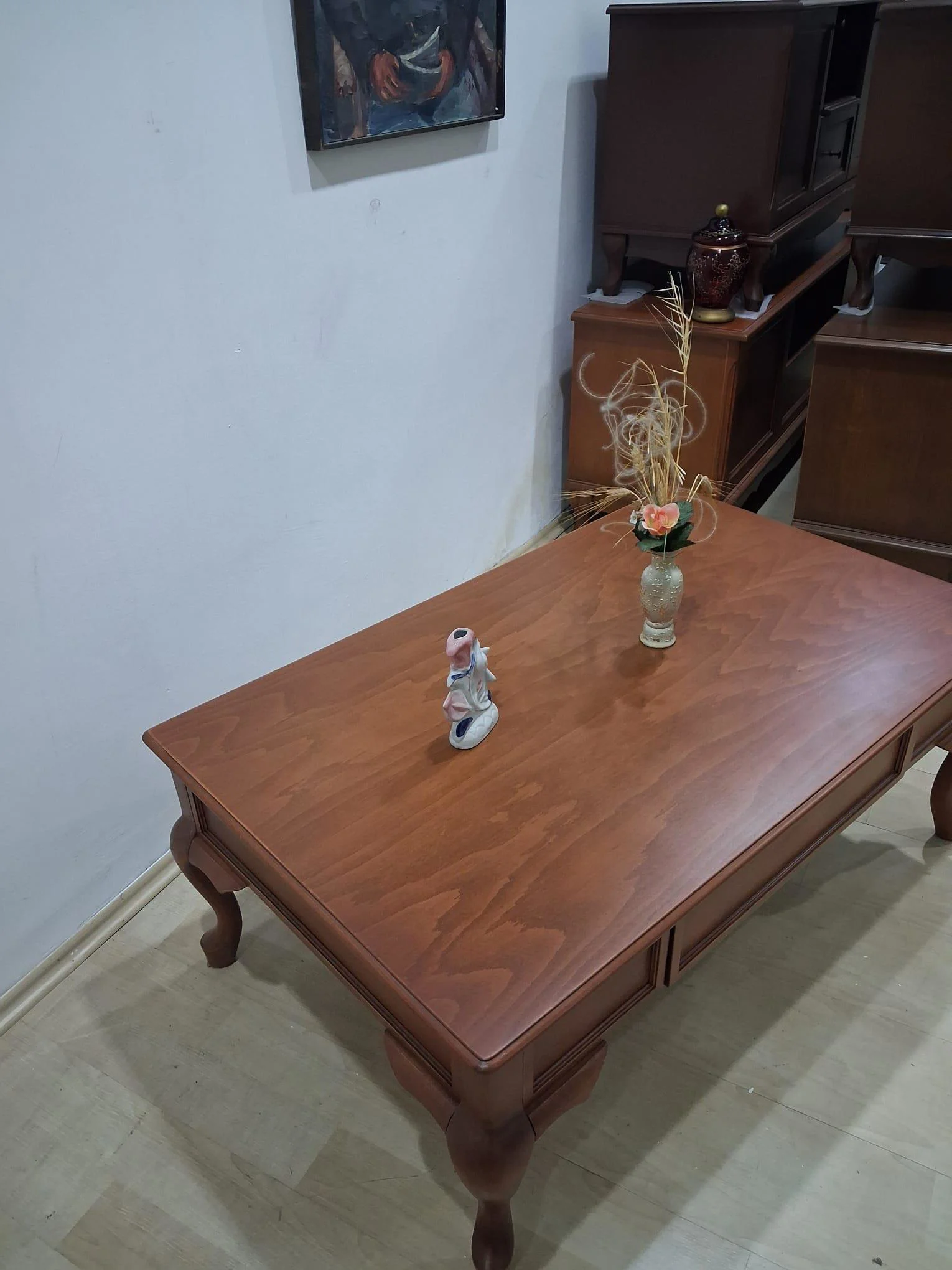Orta Sehpa 18524 Klasik Model Kayın Aslan Ayak MDF Tabla ceviz Natüre El Yapım Fiyatı, Yorumları ve Özellikleri