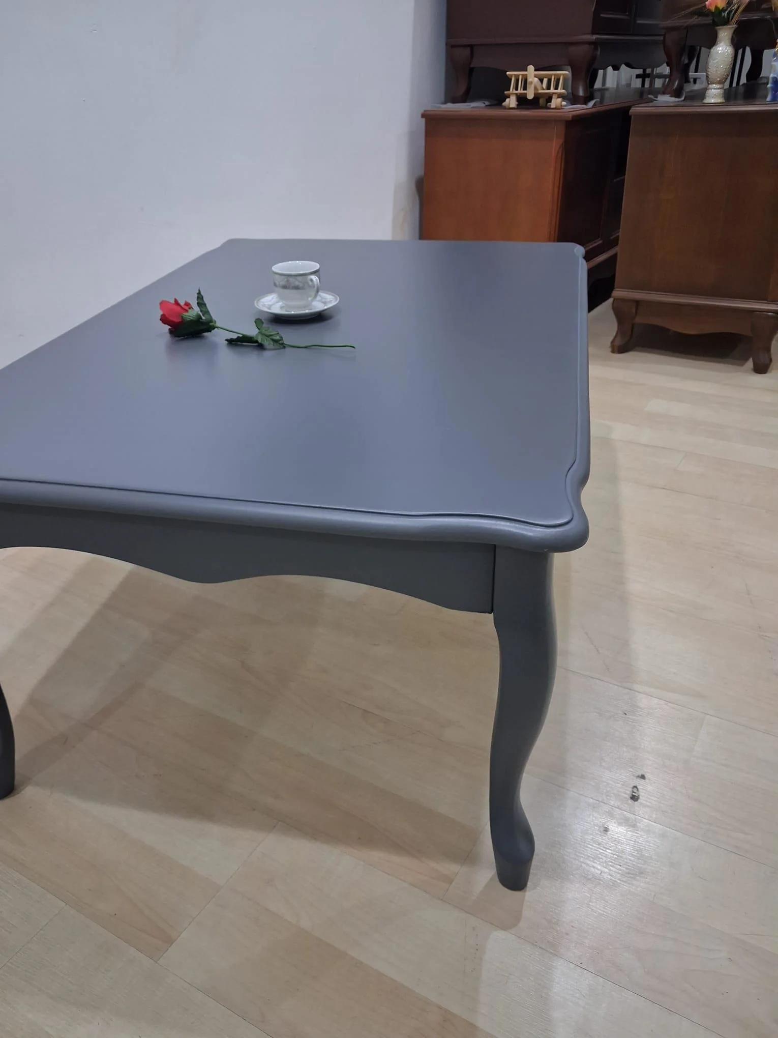 Orta Sehpa  Demonte 90682 Model Kayın  Aslan Lükens Ayak Gri Renk El Yapım Fiyatı, Yorumları ve Özellikleri
