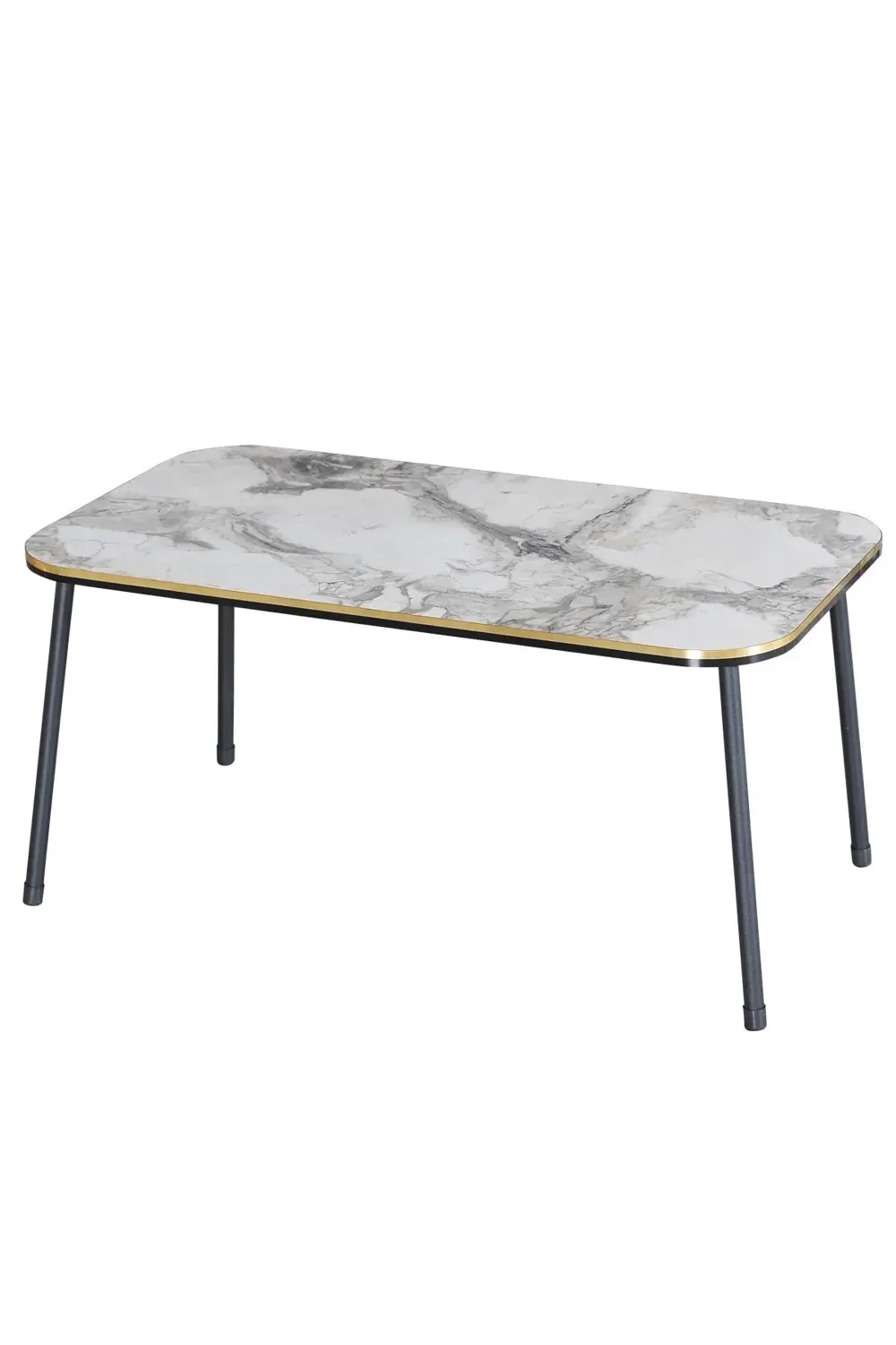 Orta Sehpa Kr Siyah Tel Ayak Çift Altın Bendir