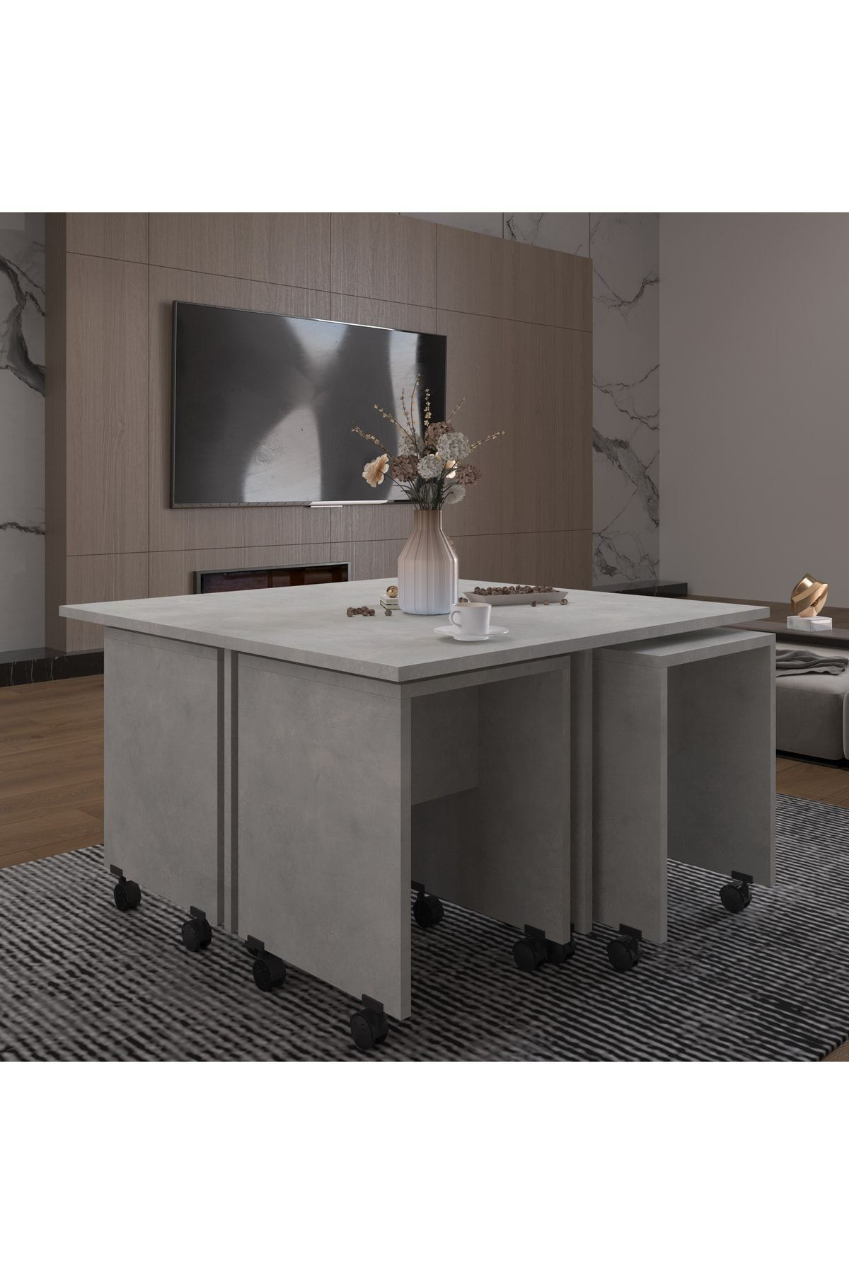 Asra Trend Orta Sehpa Os003 Retro Taş Asra Trend Orta Sehpa Os003 Retro Taş