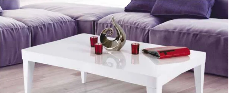 Orta sehpa Osm 11806 KELEBEK Klasik MODEL Parlak Beyaz Kayın RETR