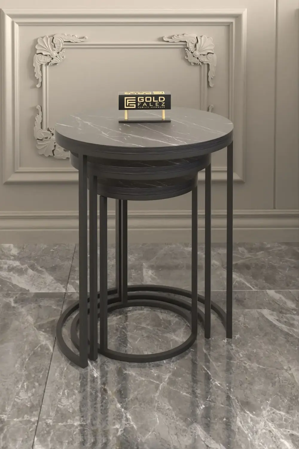 Orta Sehpa Tekli Ve 3'Lü C Zigon Sehpa Kombin Set Bendir