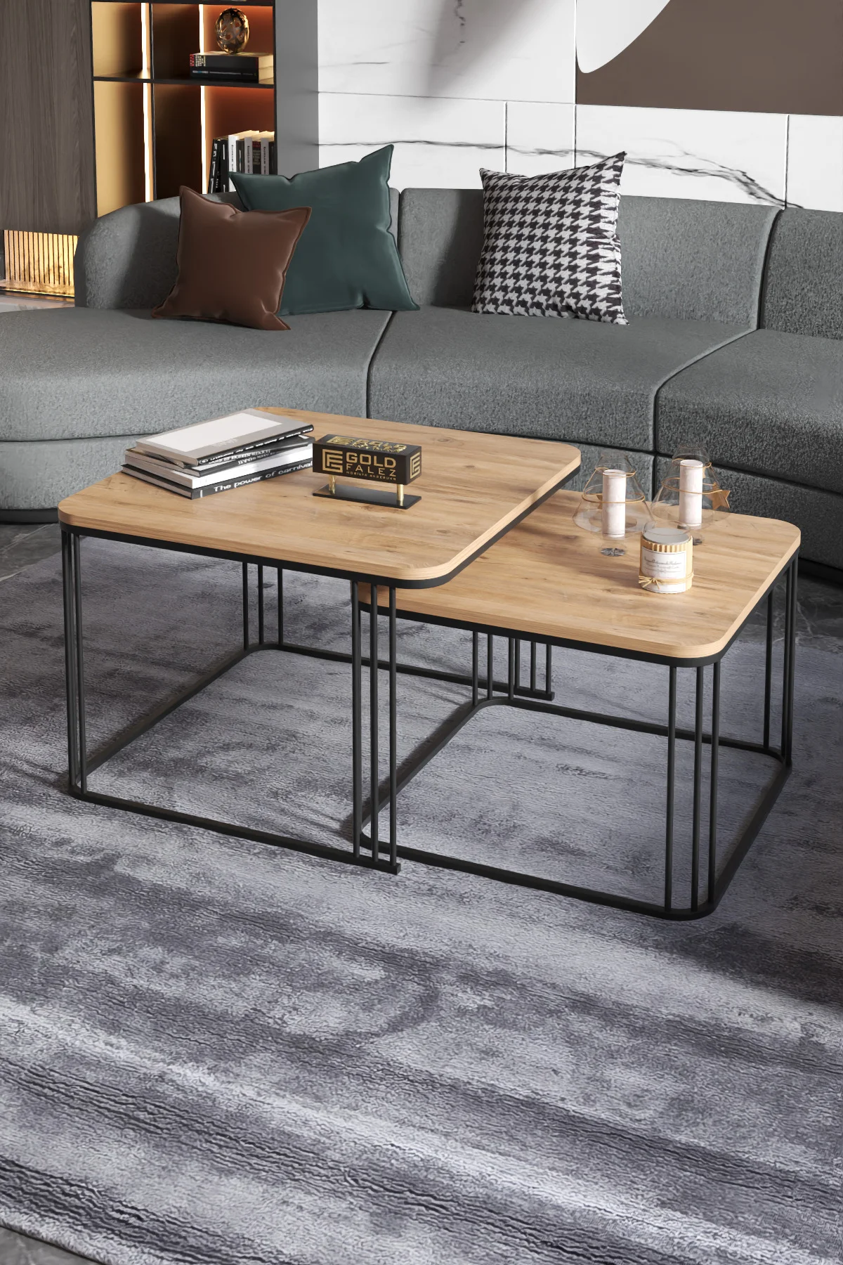 Orta Sehpa Ve Zigon Sehpa Damla Atlantik Çam