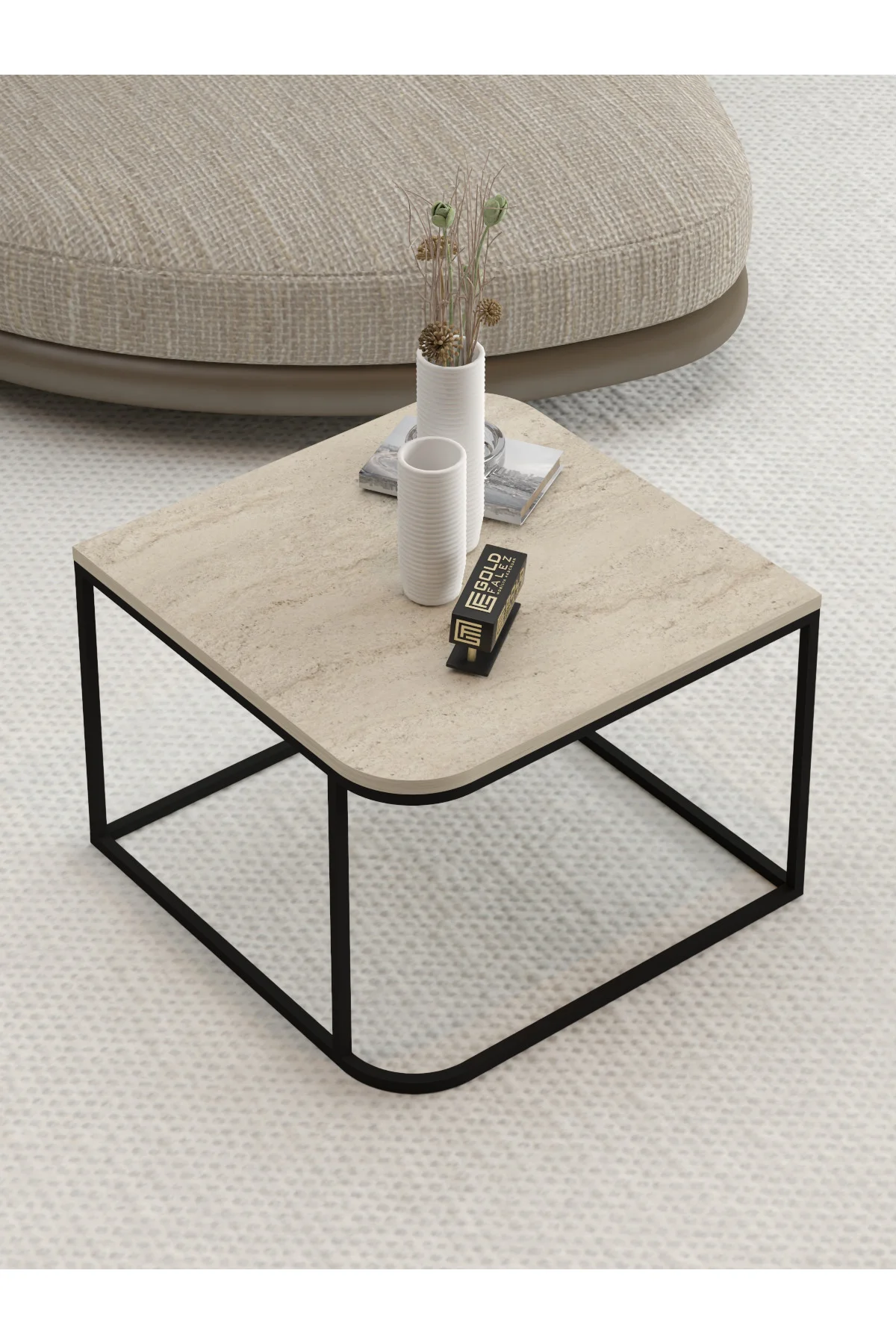 Orta Sehpa Ve Zigon Yan Sehpa Flora Set Atlantik Çam