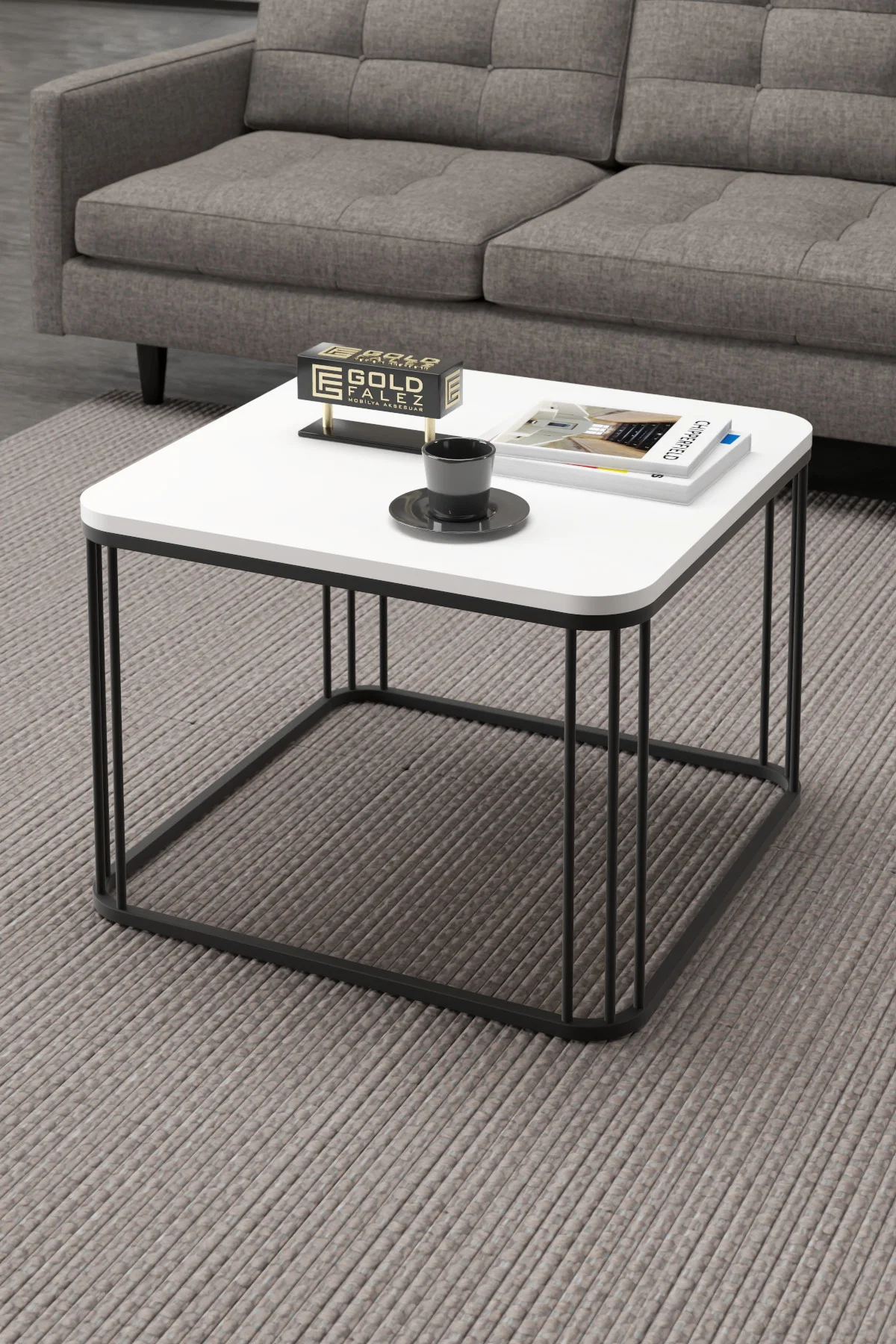 Orta Sehpa Ve Zigon Sehpa Oval Lüx 5'Li Set Bendir