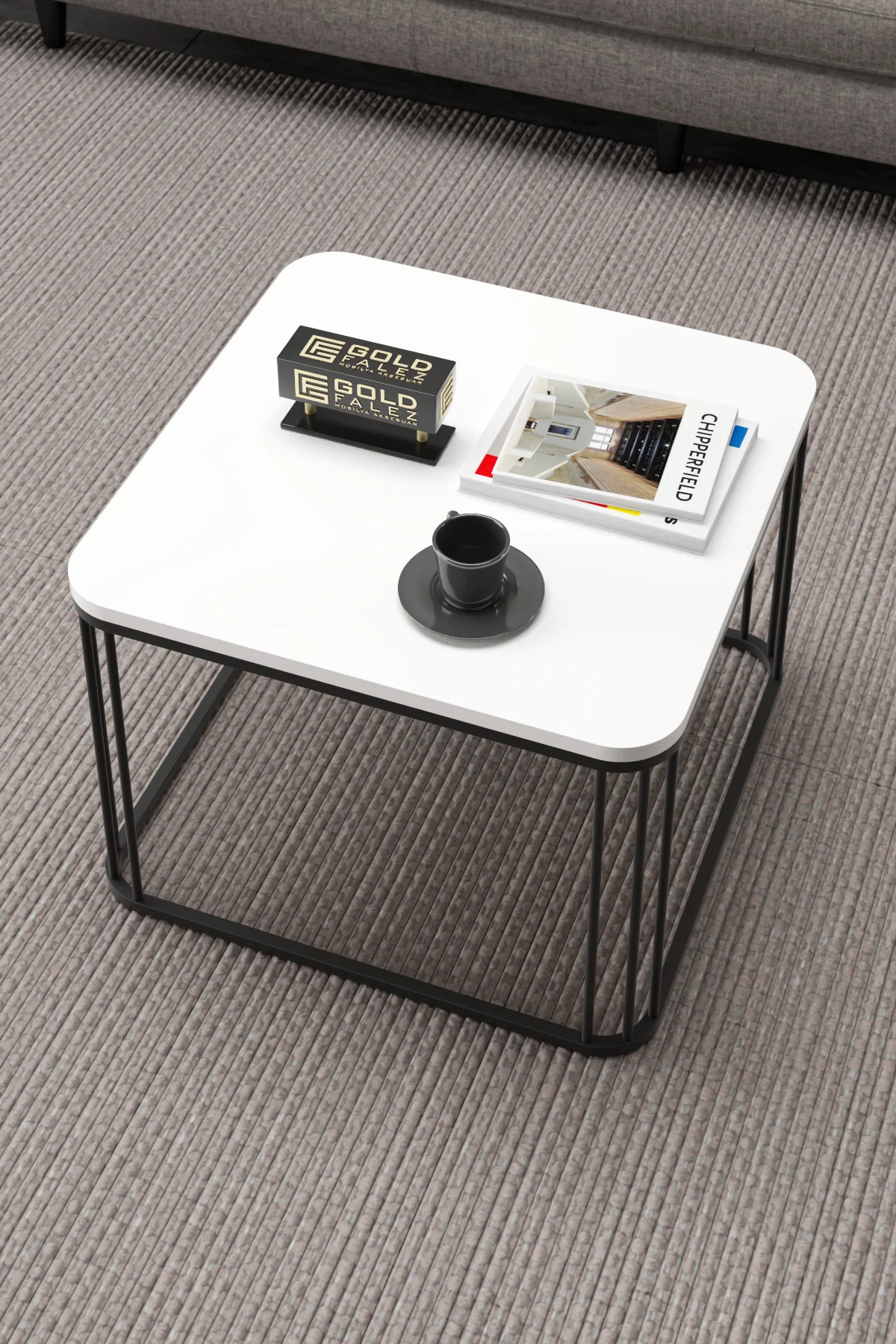 Orta Sehpa Ve Zigon Sehpa Oval Lüx 5'Li Set Bendir