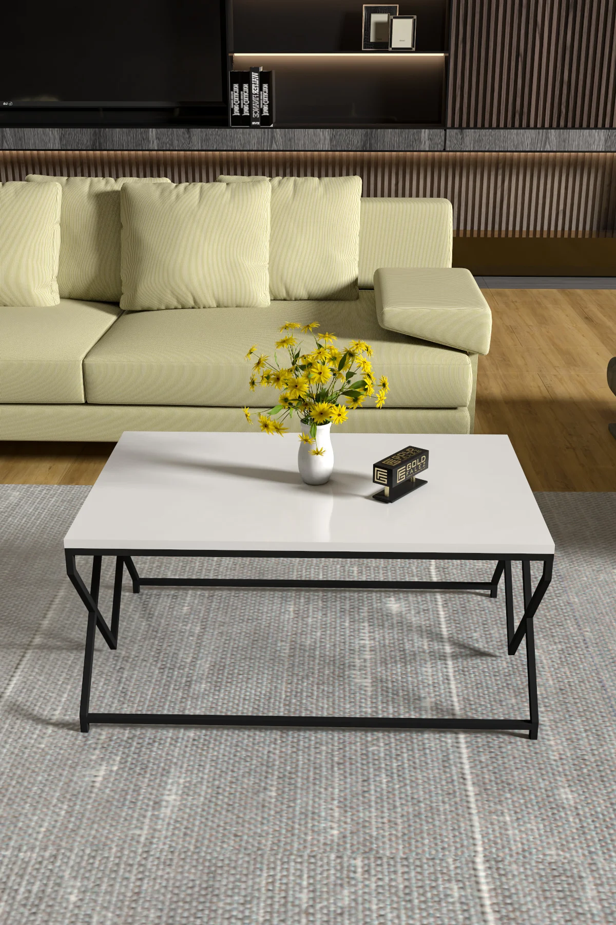 Orta Sehpa Ve Zigon Yan Sehpa Flora Set Efes