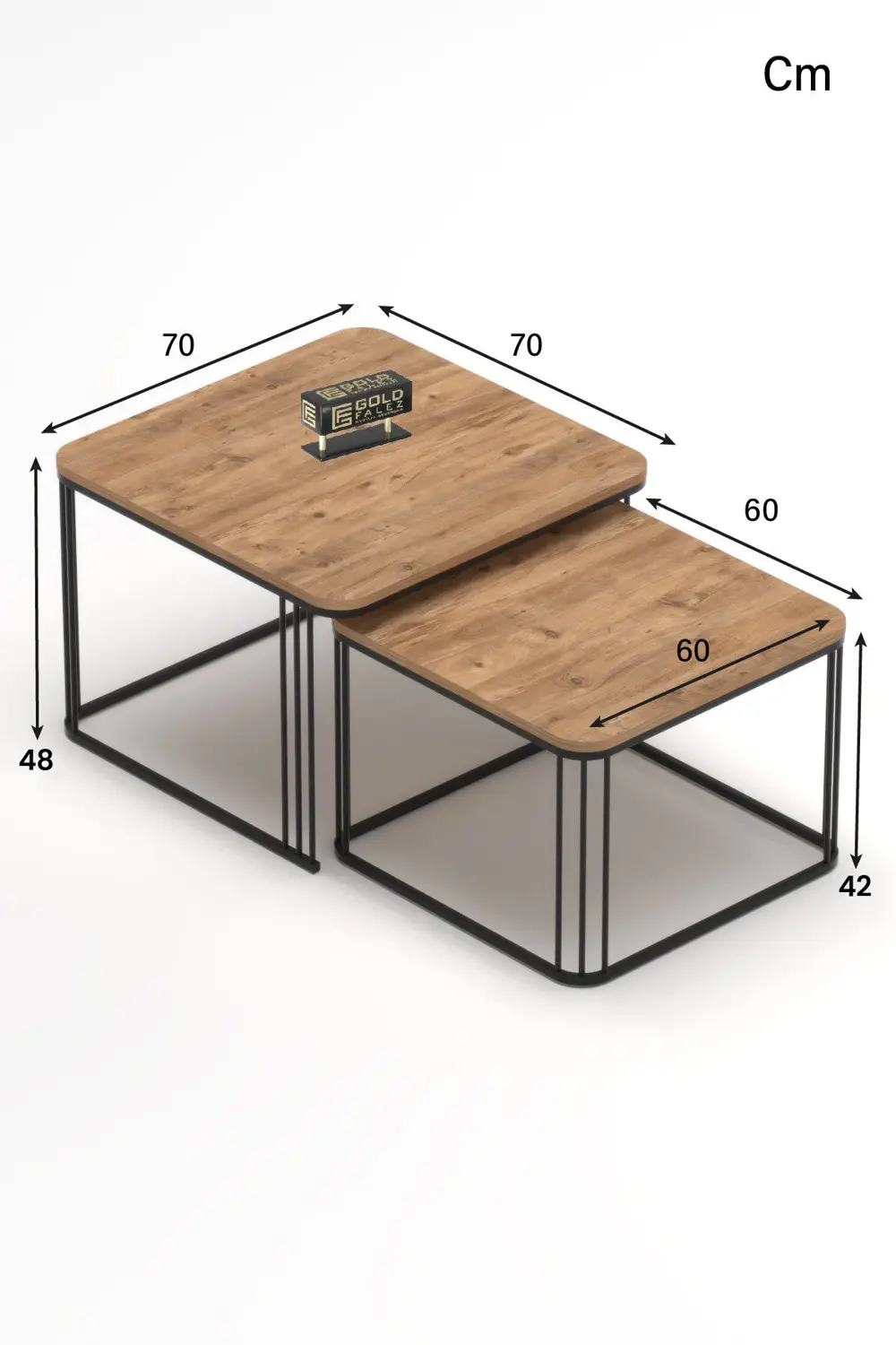 Orta Sehpa Ve Zigon Sehpa Damla Atlantik Çam