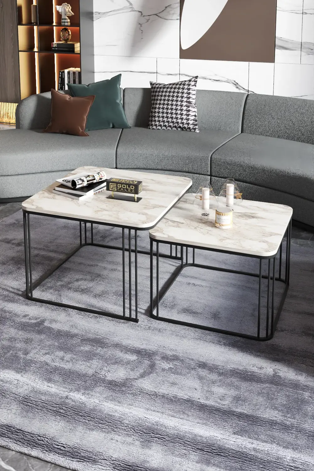 Orta Sehpa Ve Zigon Sehpa Damla Efes