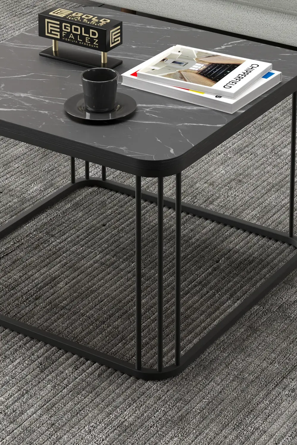 Orta Sehpa Ve Zigon Sehpa Oval Lüx 5'Li Set Atlantik Çam