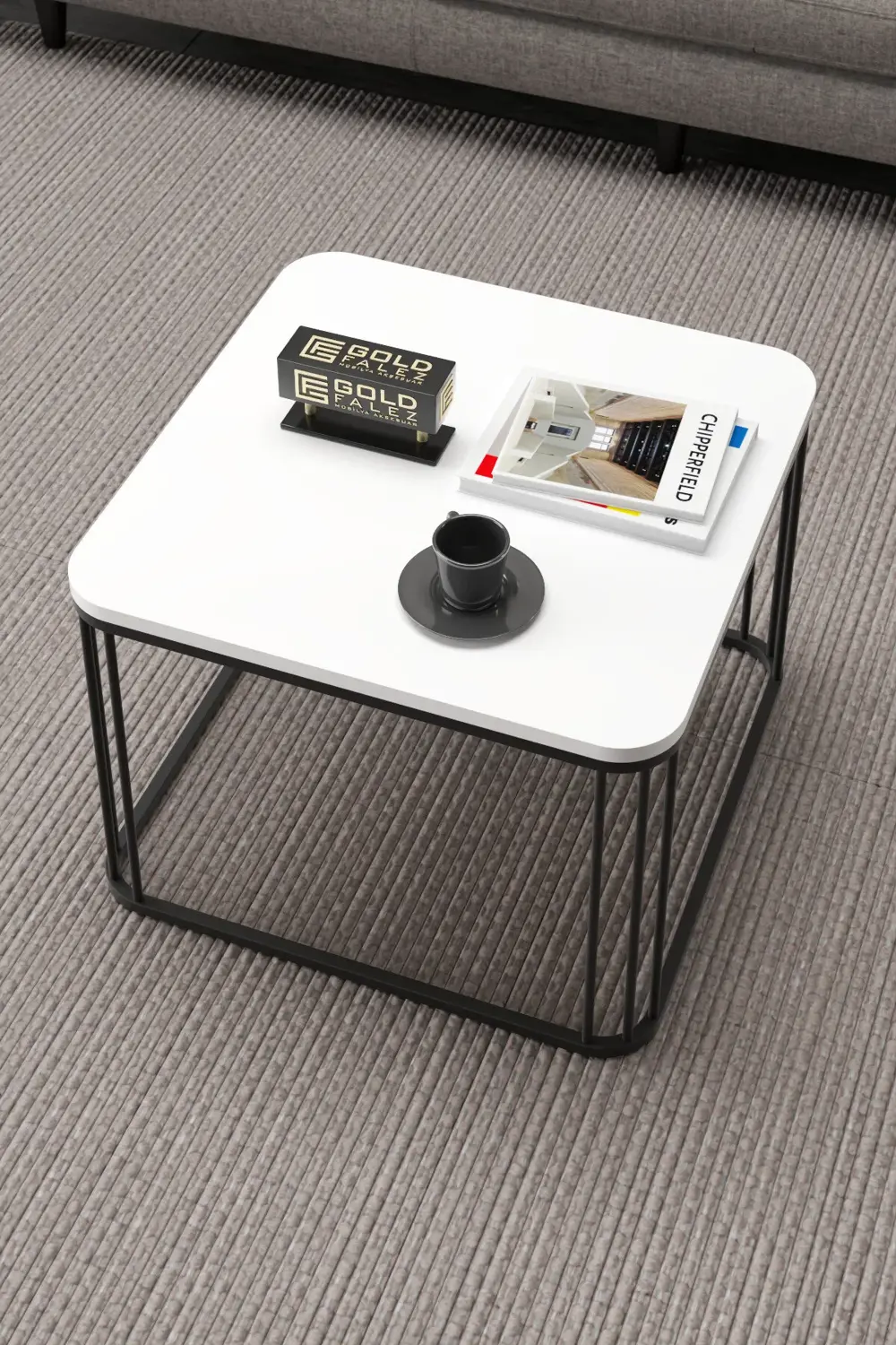 Orta Sehpa Ve Zigon Sehpa Oval Lüx 5'Li Set Bendir