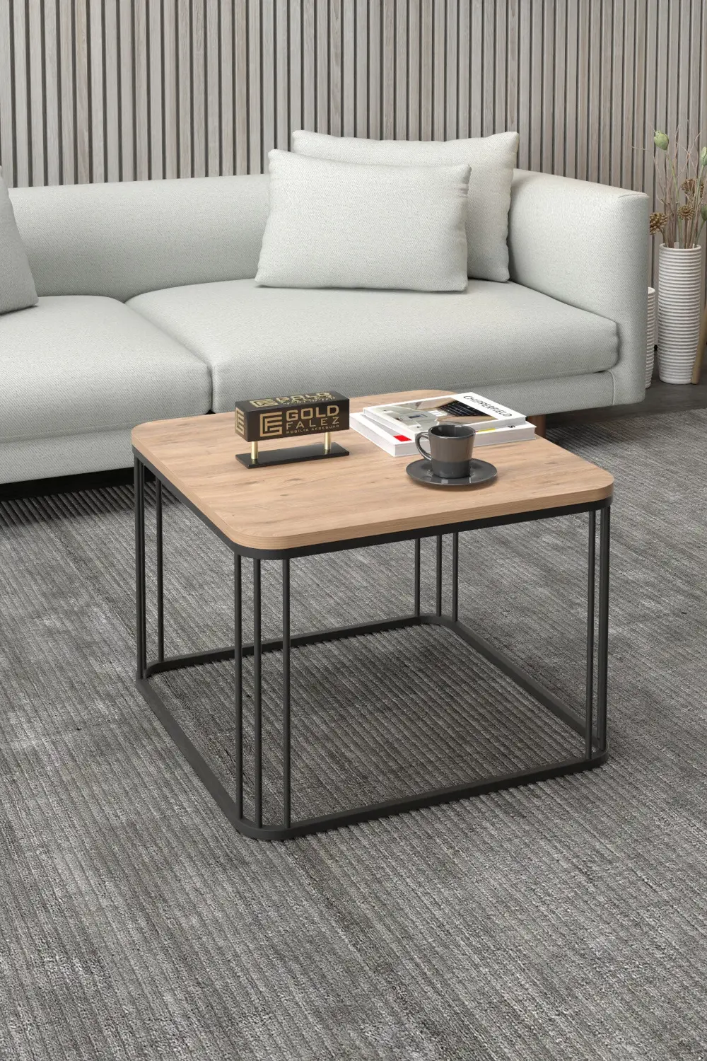 Orta Sehpa Ve Zigon Sehpa Oval Lüx 5'Li Set Beyaz