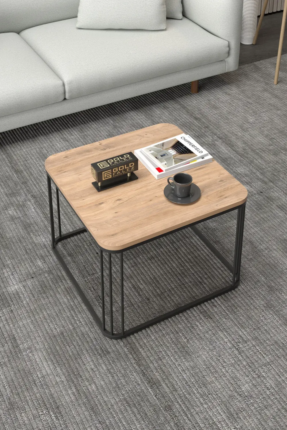 Orta Sehpa Ve Zigon Sehpa Oval Lüx 5'Li Set Beyaz