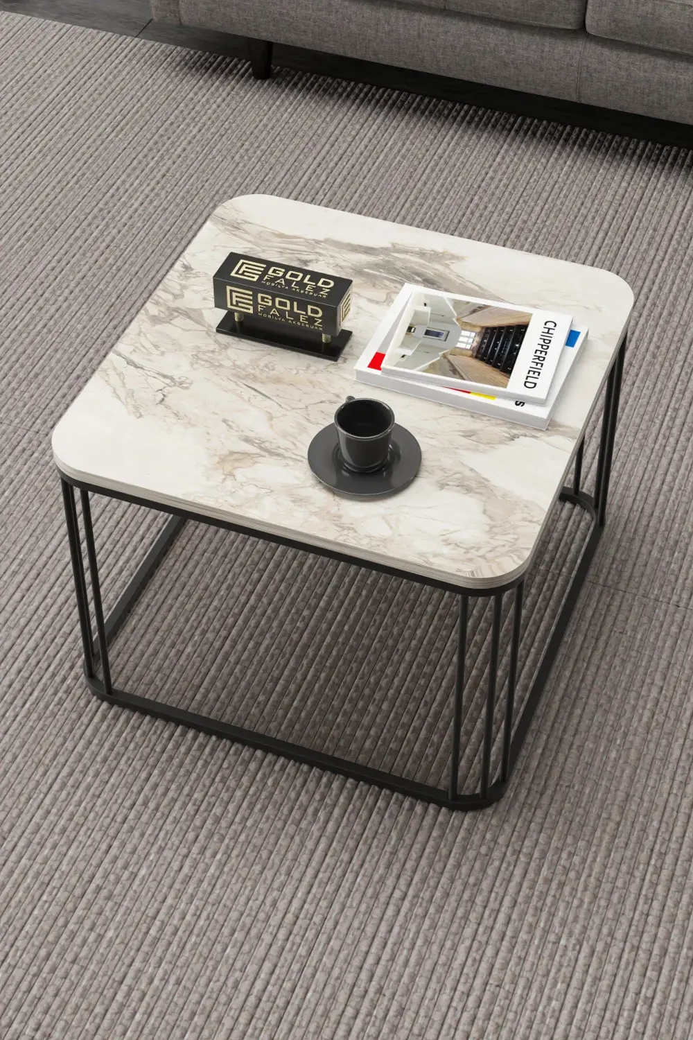 Orta Sehpa Ve Zigon Sehpa Oval Lüx 5'Li Set Efes