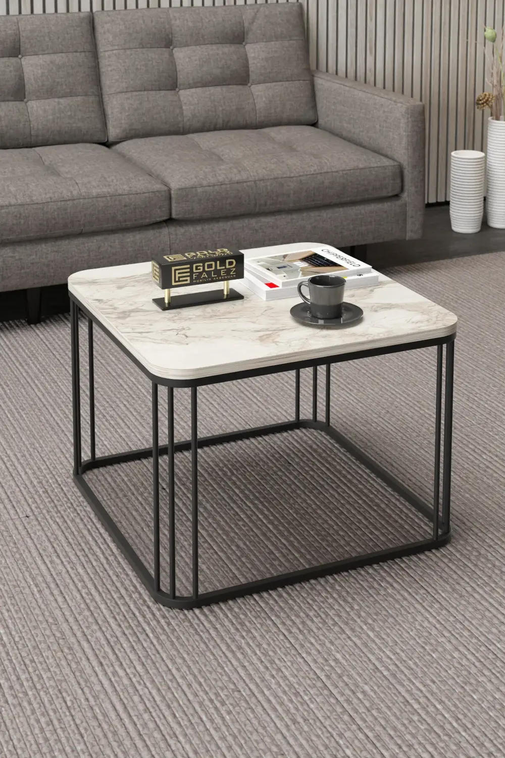 Orta Sehpa Ve Zigon Sehpa Oval Lüx 5'Li Set Efes