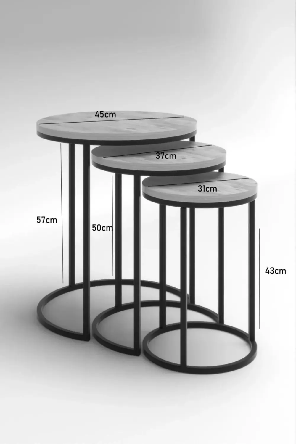 ORTA SEHPA VE ZİGON SEHPA SET İKİLİ LÜX C ZİGON CEVİZ