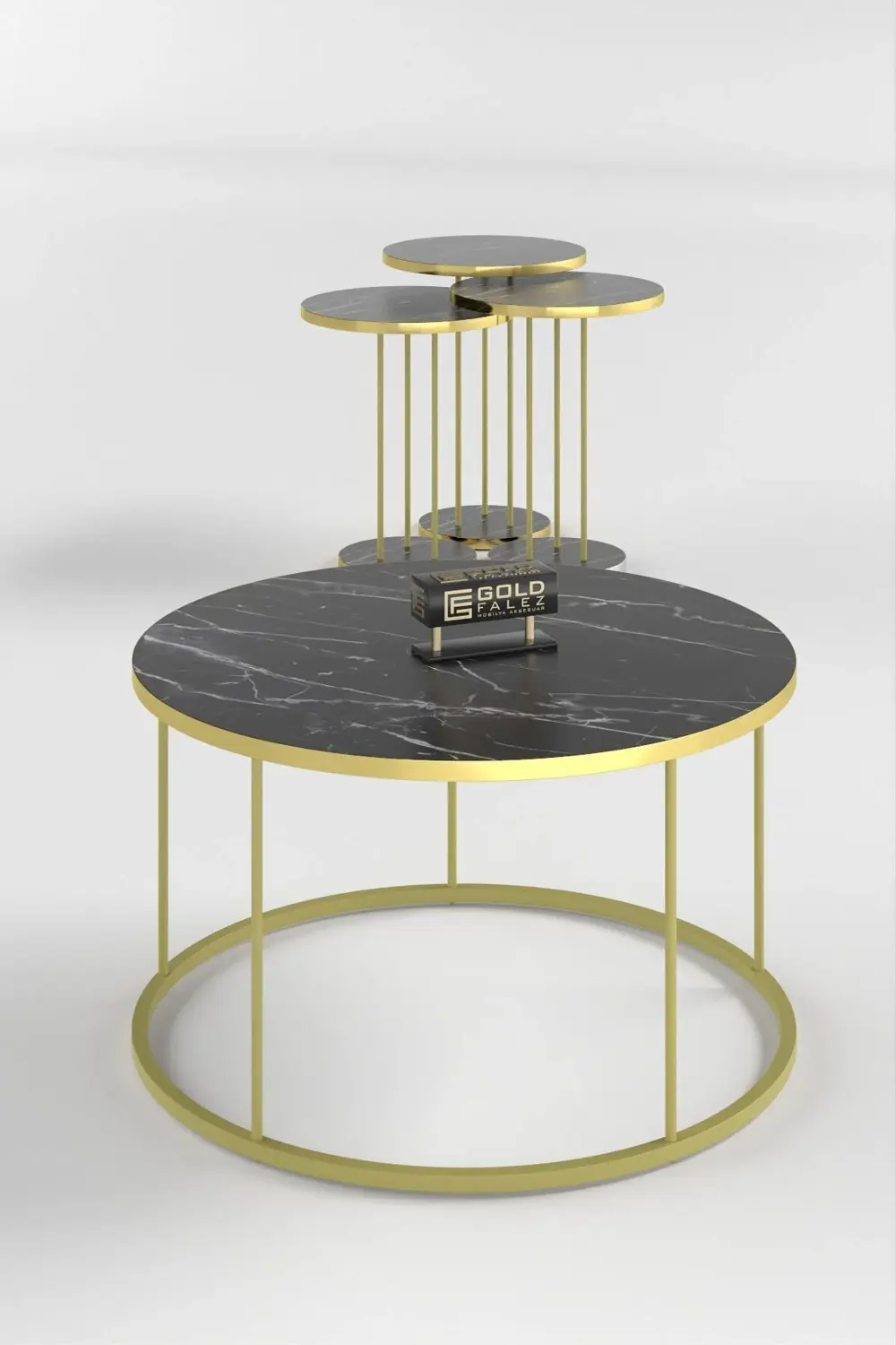 ORTA SEHPA VE ZİGON SEHPA TERRA SET GOLD BENDİR