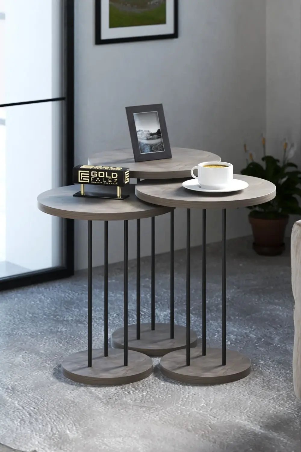 ORTA SEHPA VE ZİGON SEHPA TERRA SET GORDİON