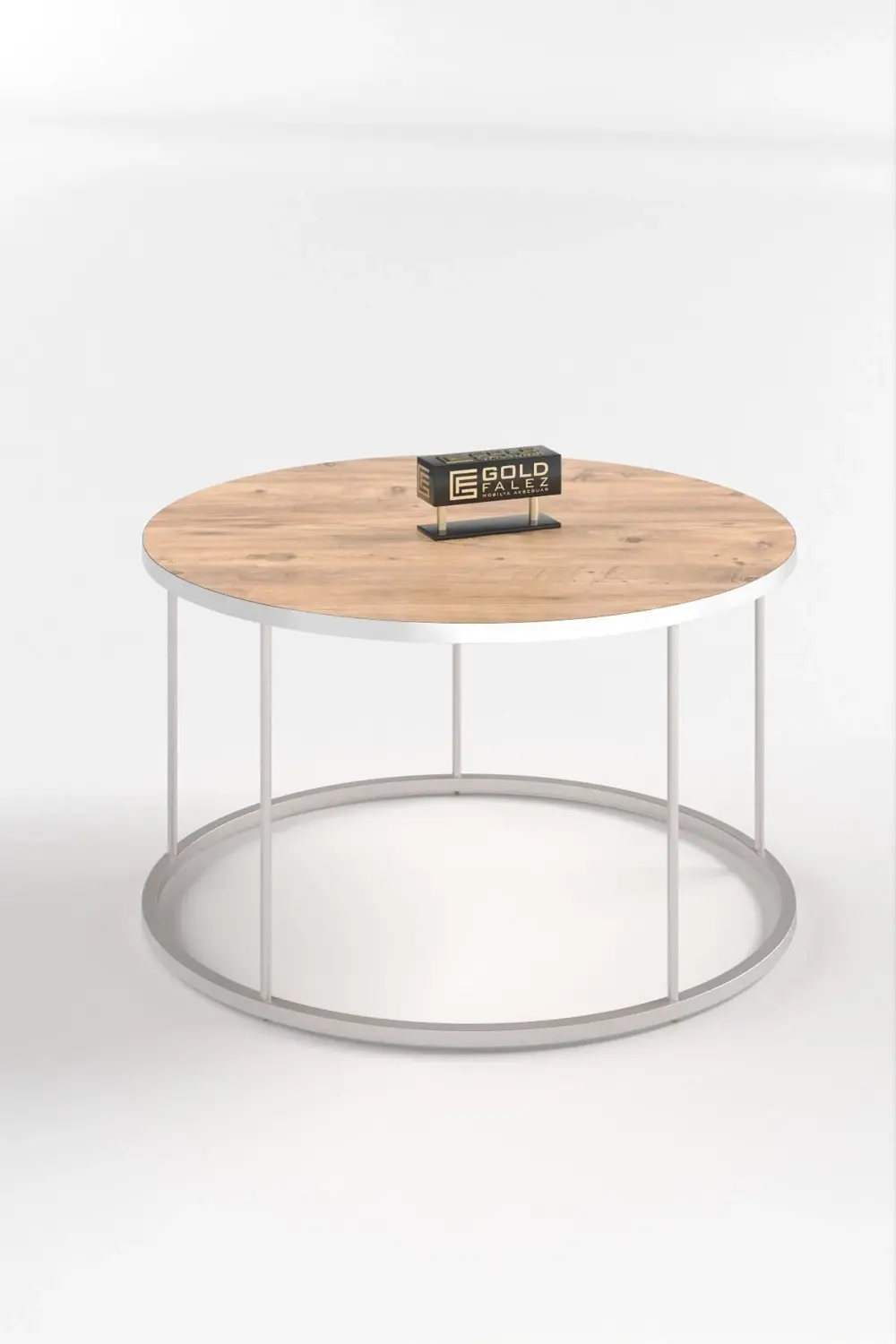 ORTA SEHPA VE ZİGON SEHPA TERRA SET GÜMÜŞ CEVİZ