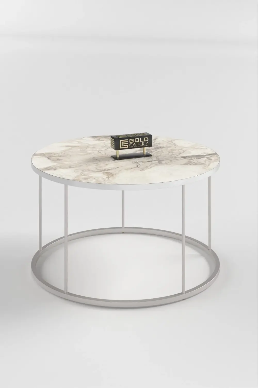 ORTA SEHPA VE ZİGON SEHPA TERRA SET GÜMÜŞ EFES