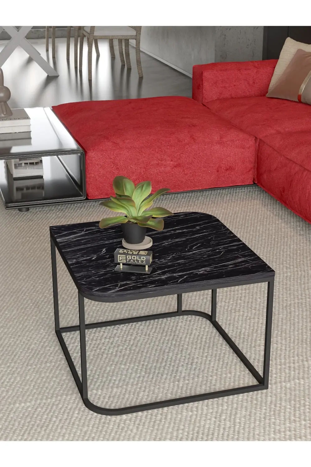 Orta Sehpa Ve Zigon Sehpa V Lüx 5'Li Set Bendir