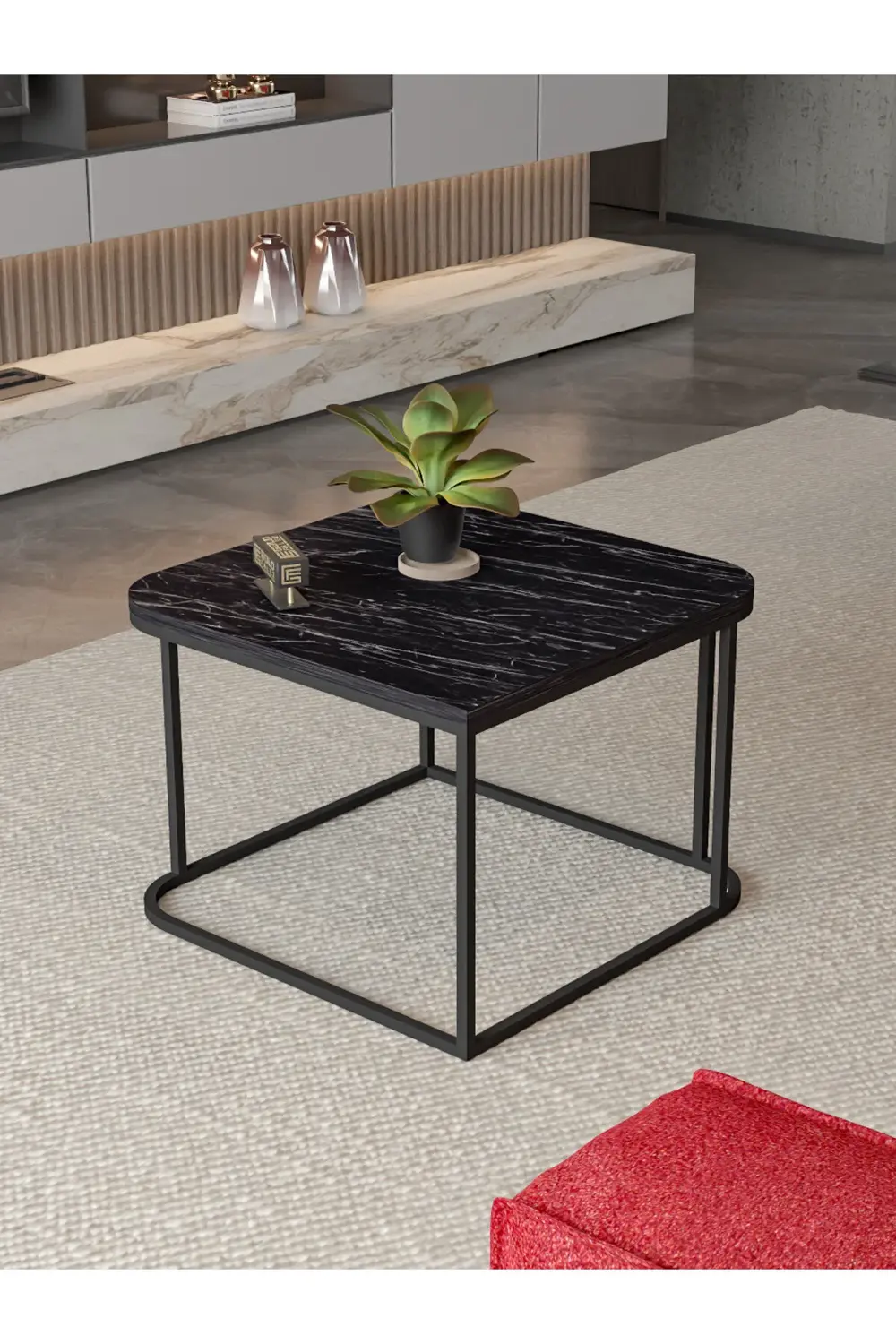 Orta Sehpa Ve Zigon Sehpa V Lüx 5'Li Set Bendir