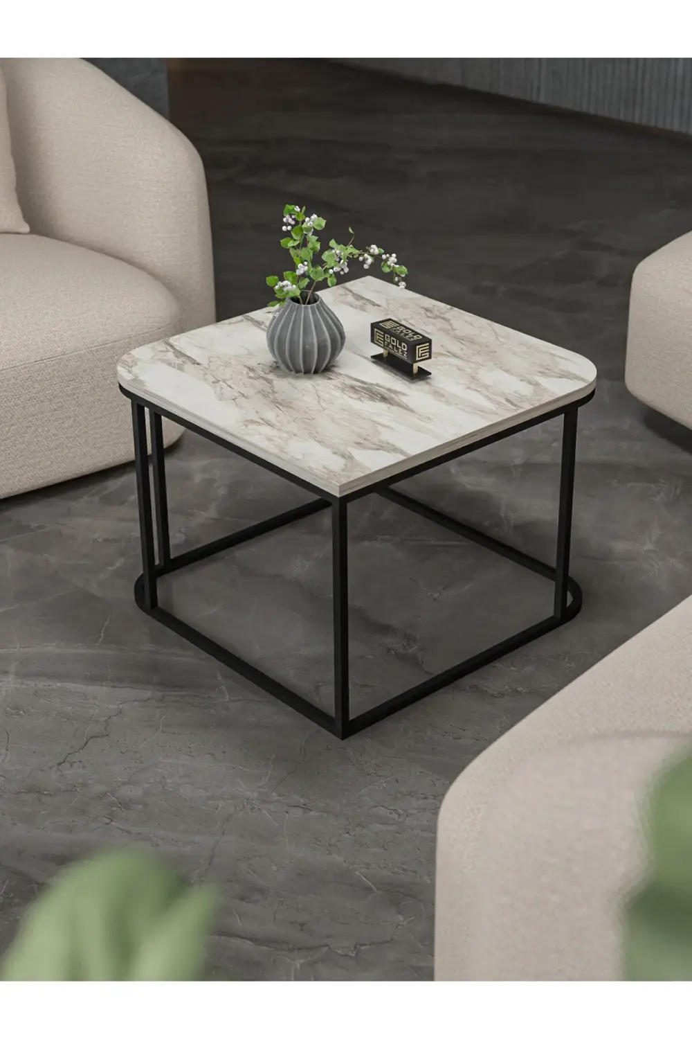 Orta Sehpa Ve Zigon Sehpa V Lüx 5'Li Set Efes