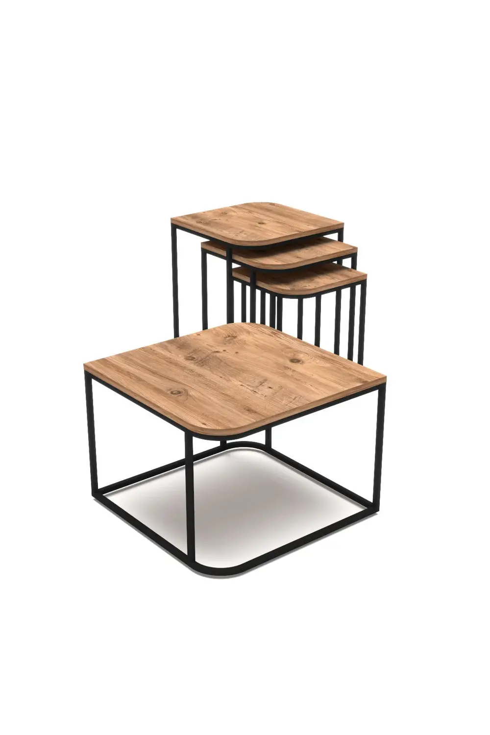 Orta Sehpa Ve Zigon Yan Sehpa Flora Set Gordion