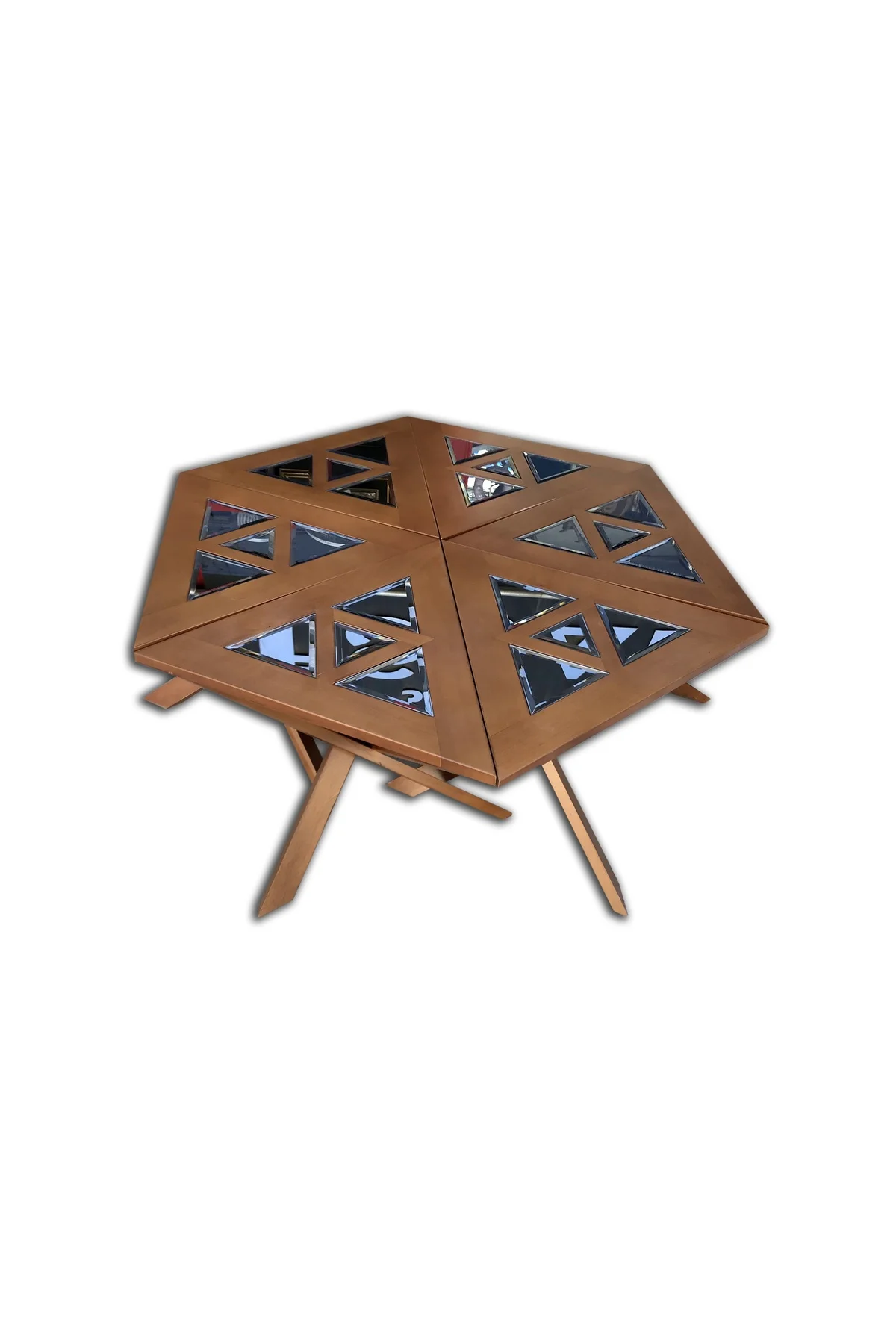 Orta Sehpa-Zigon 13668 Yonca Model Geometrik Ceviz Kayın Retro Mdf tabla El Yapım Orta Sehpa-Zigon 13668 Yonca Model Geometrik Ceviz Kayın Retro Mdf tabla El Yapım