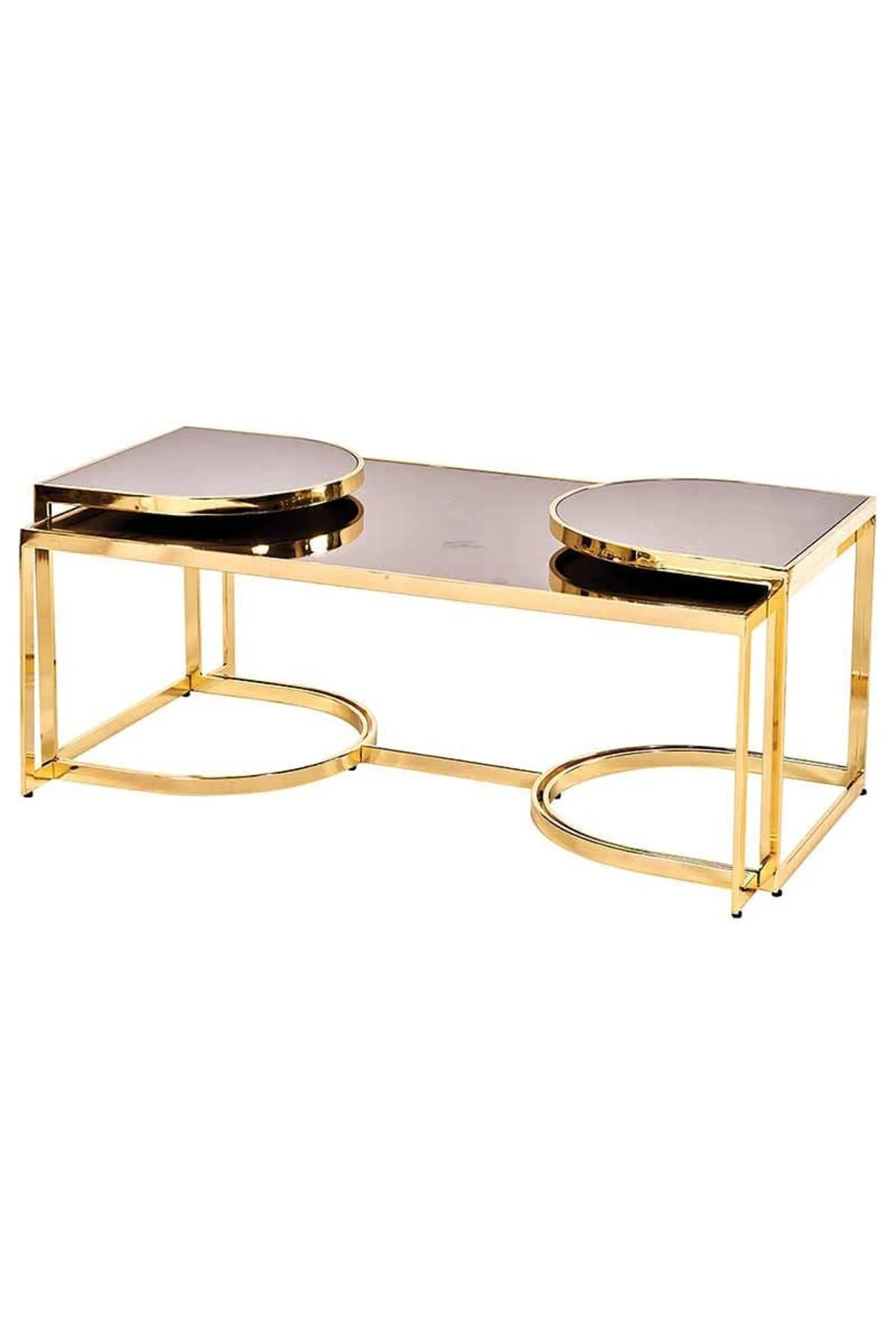 Orta Sehpa-zigon 19324 Ogem TAKIM Buket Set Metal Gold Kaplama Kutu sevk El yapım - Görsel 4