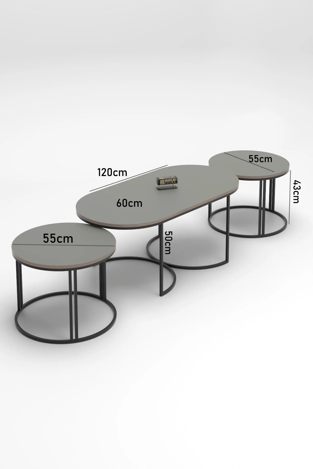 ORTA SEHPA ZİGON SEHPA YAN SEHPA 3 LÜ SET DOLUNAY EFES