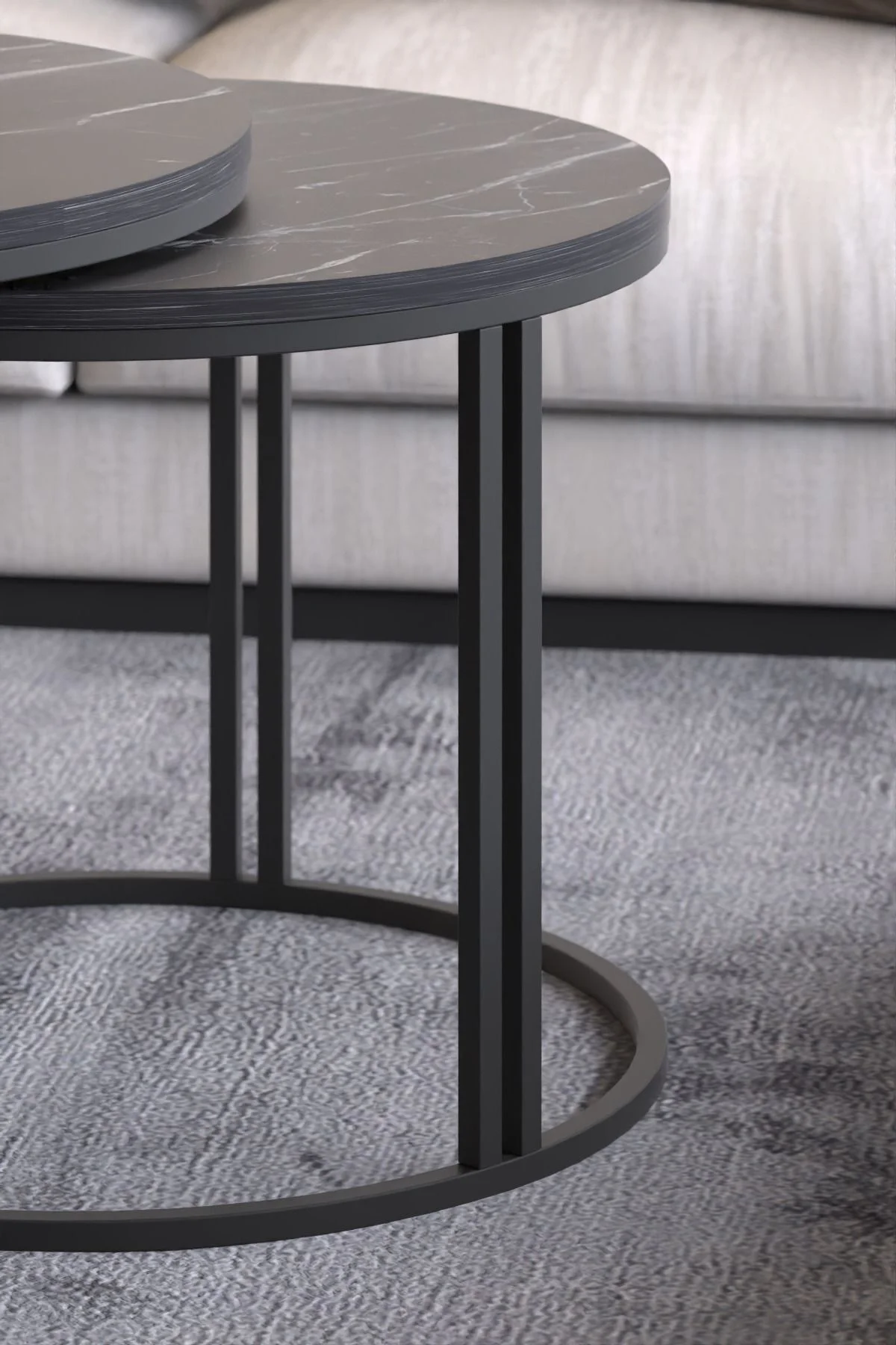 ORTA SEHPA ZİGON SEHPA YAN SEHPA 3 LÜ SET DOLUNAY BENDİR