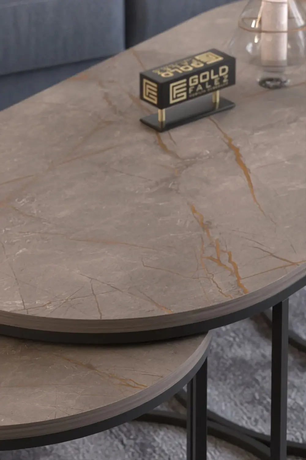 ORTA SEHPA ZİGON SEHPA YAN SEHPA 3 LÜ SET DOLUNAY GORDİON