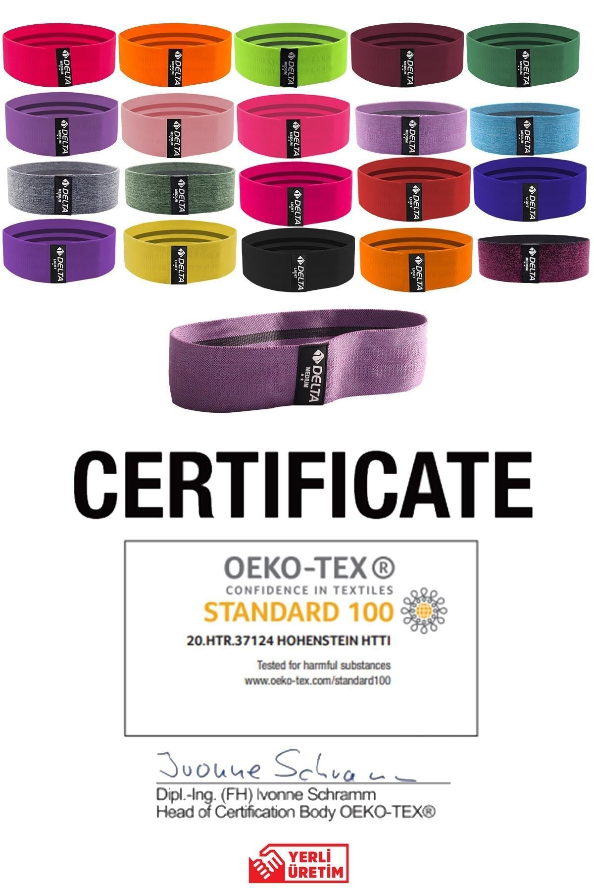 Delta Orta Sert Squat Bant Pilates Fitness Kalça Egzersizi Direnç Bandı