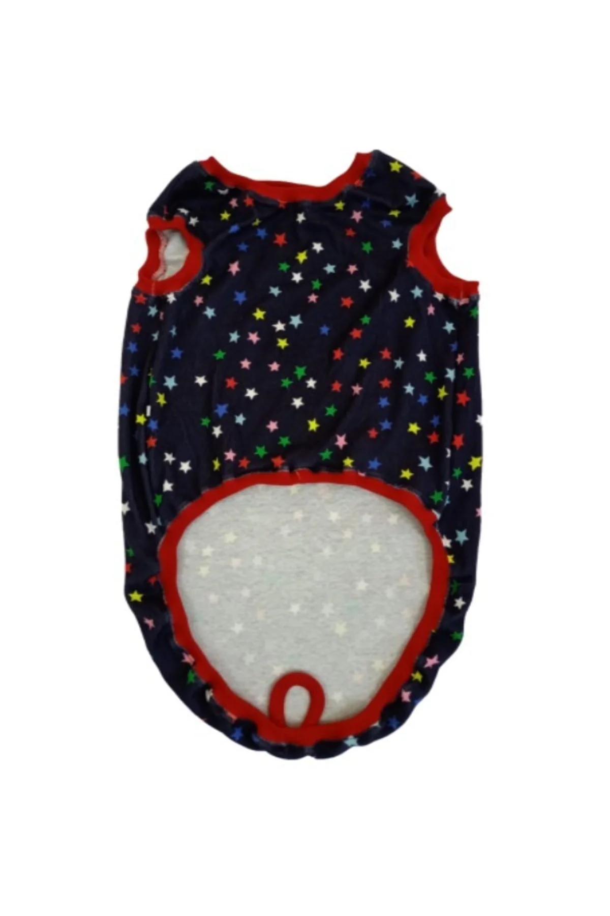 Orta Ve Büyük Irk Yıldız Desenli Lacivert Köpek Kıyafeti Elbisesi