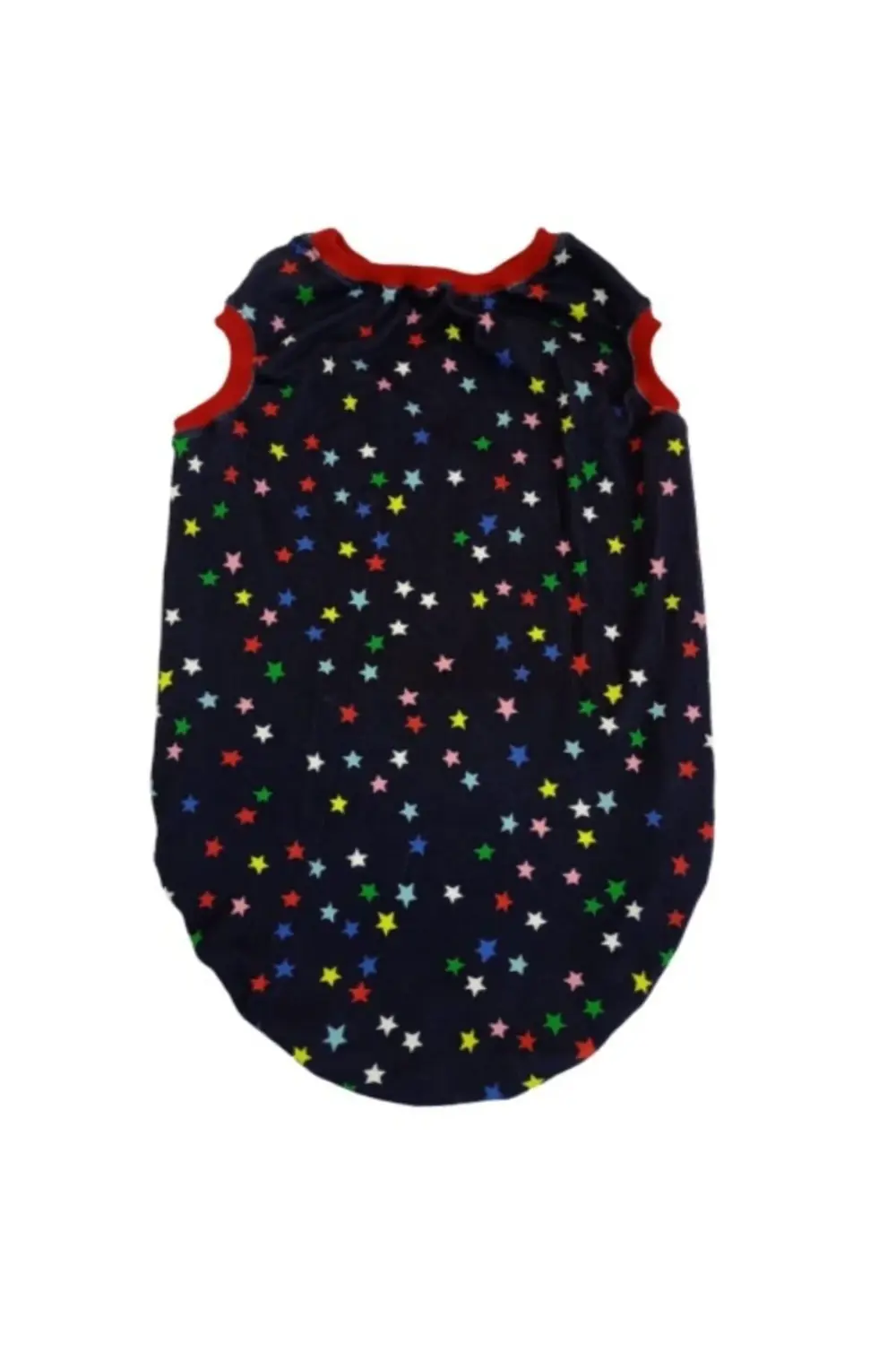 Orta Ve Büyük Irk Yıldız Desenli Lacivert Köpek Kıyafeti Elbisesi